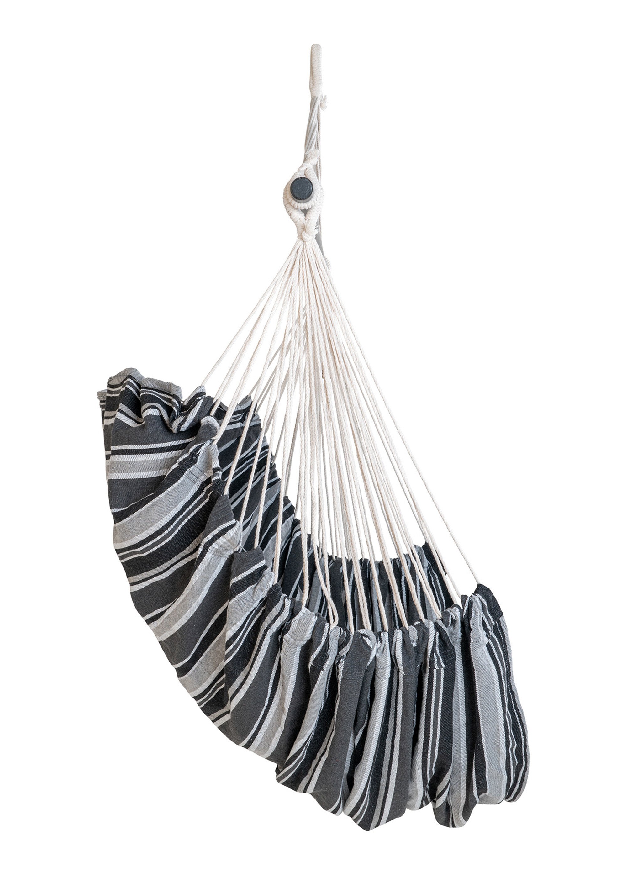 Hamac tissu à suspendre forme balançoire GRIS HN-7801195 DE2