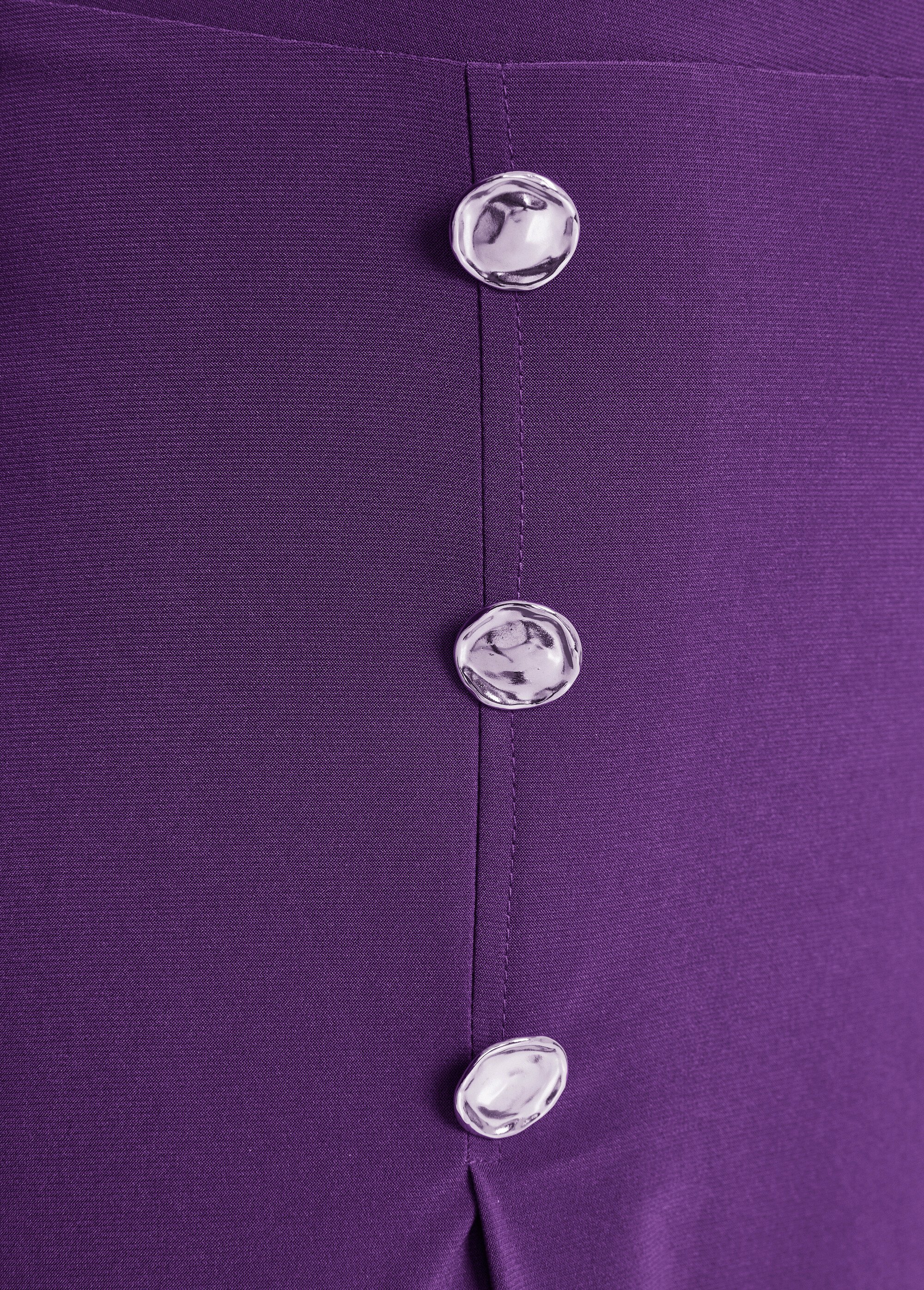 Jupe évasée mi longue maille unie à pont Femme Violet LUPITA DE1