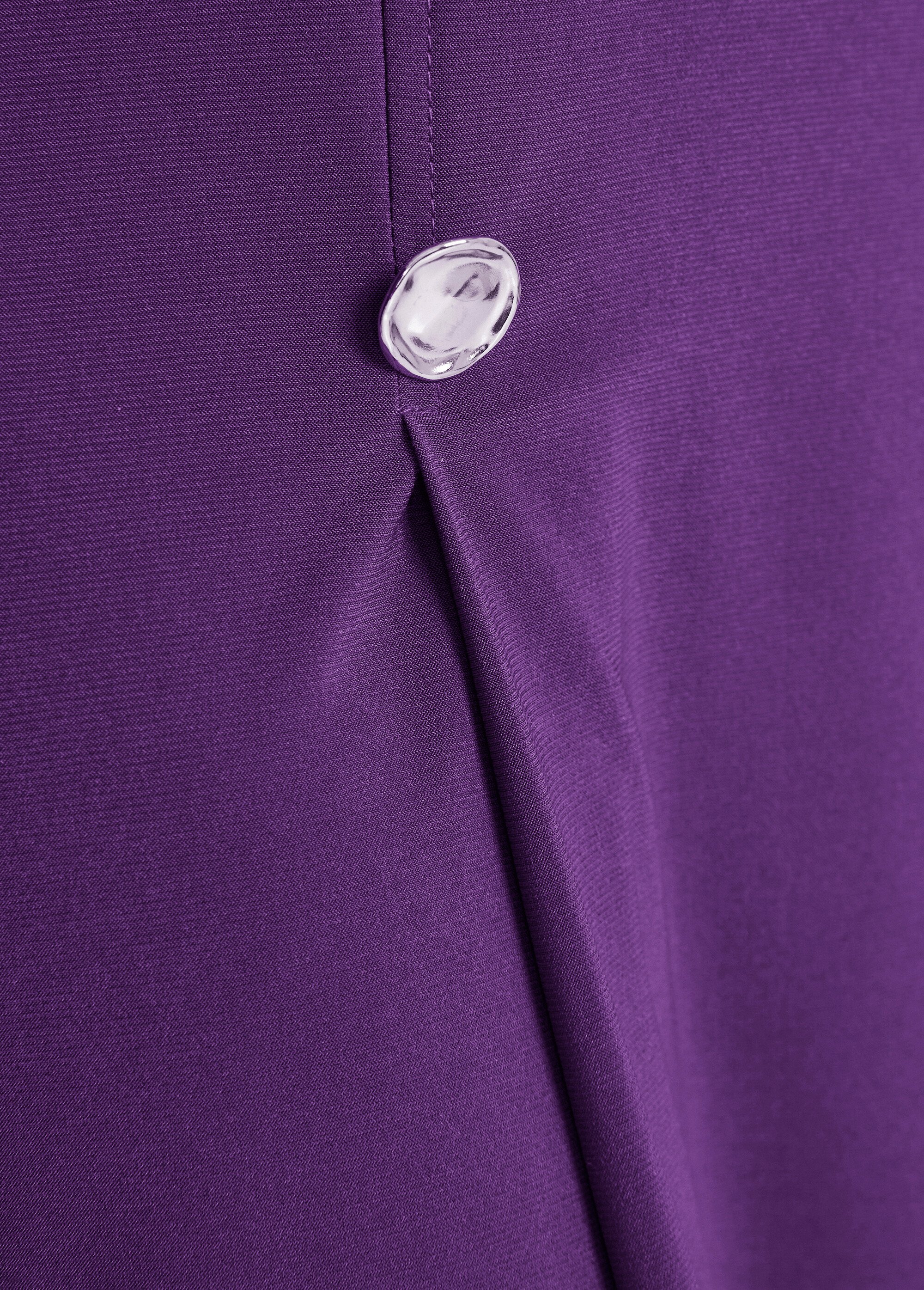 Jupe évasée mi longue maille unie à pont Femme Violet LUPITA DE2