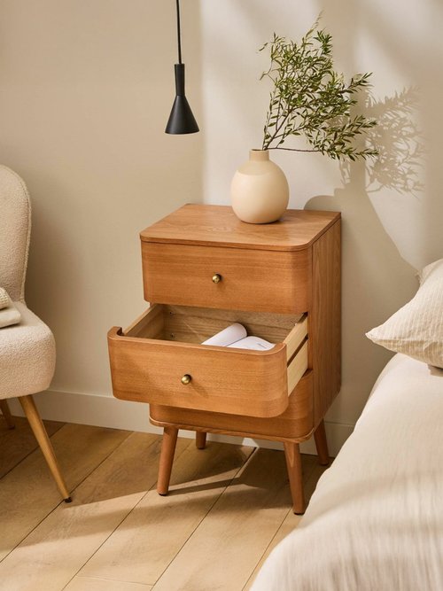 KARL Chevet 3 tiroirs arrondis BEIGE CAL-14912133 DE1