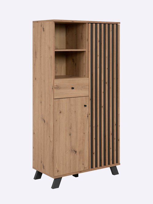 LUBLIN Armoire décor fantaisie chêne MARRON CAL-14013133 DE1