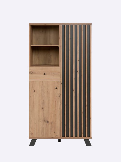 LUBLIN Armoire décor fantaisie chêne MARRON CAL-14013133 FA1