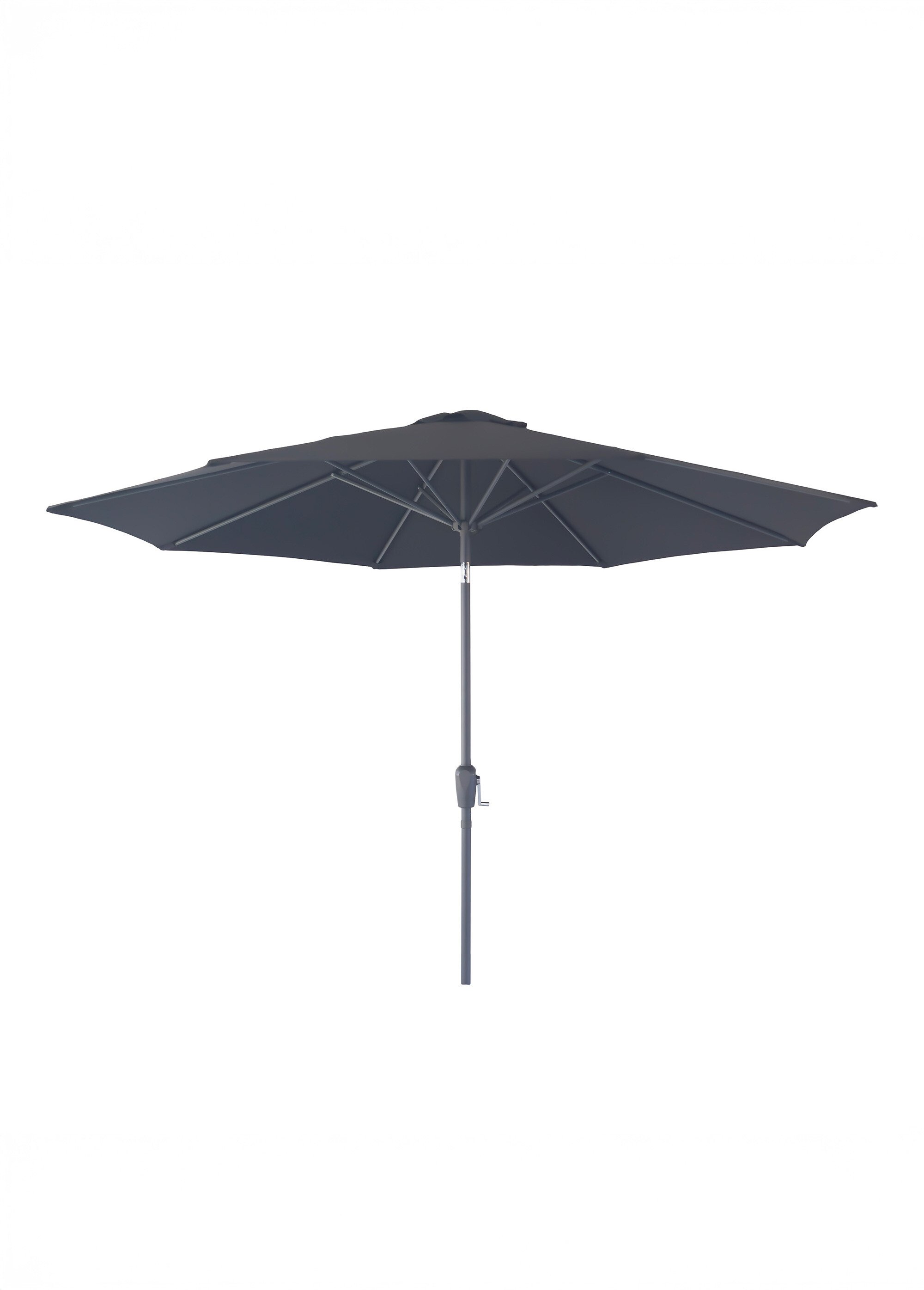 Parasol à manivelle diam. 3m, mât métal NOIR HN-7701154 FA1