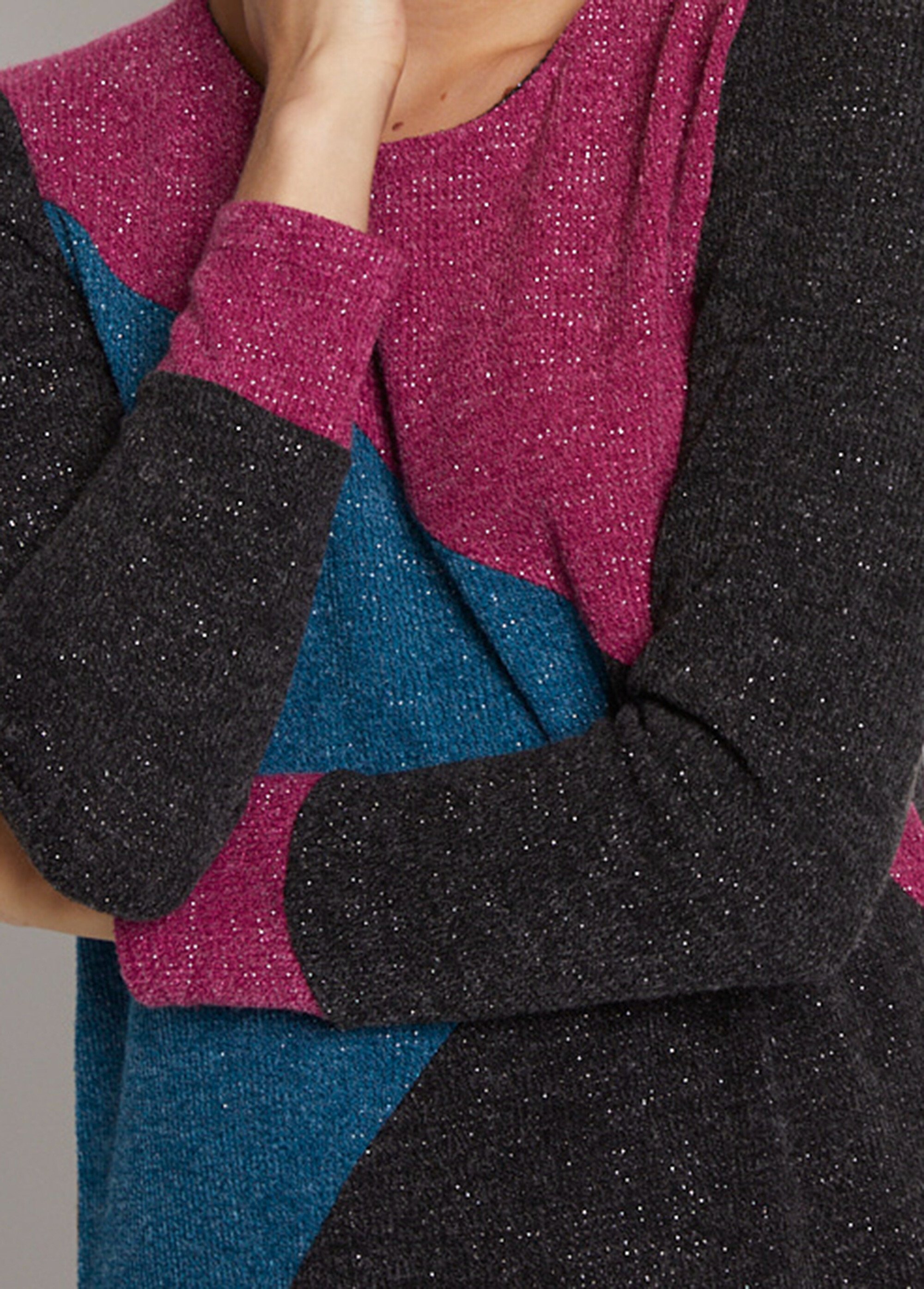 Robe courte droite maille chaude col rond Femme Noir HAPOLINE DE2