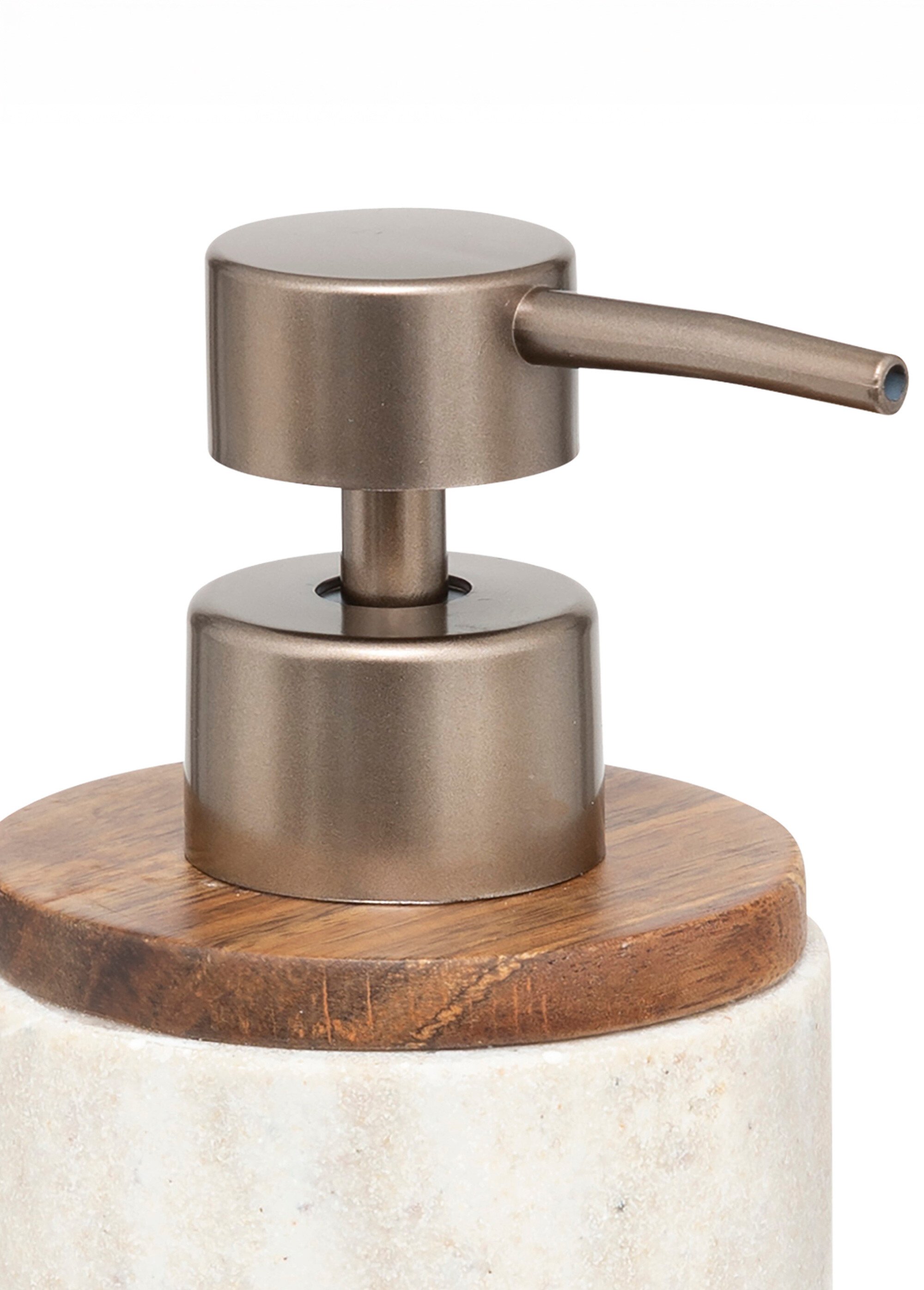 Set SDB distributeur savon et gobelet Beige JJA-LOTCOME DE3