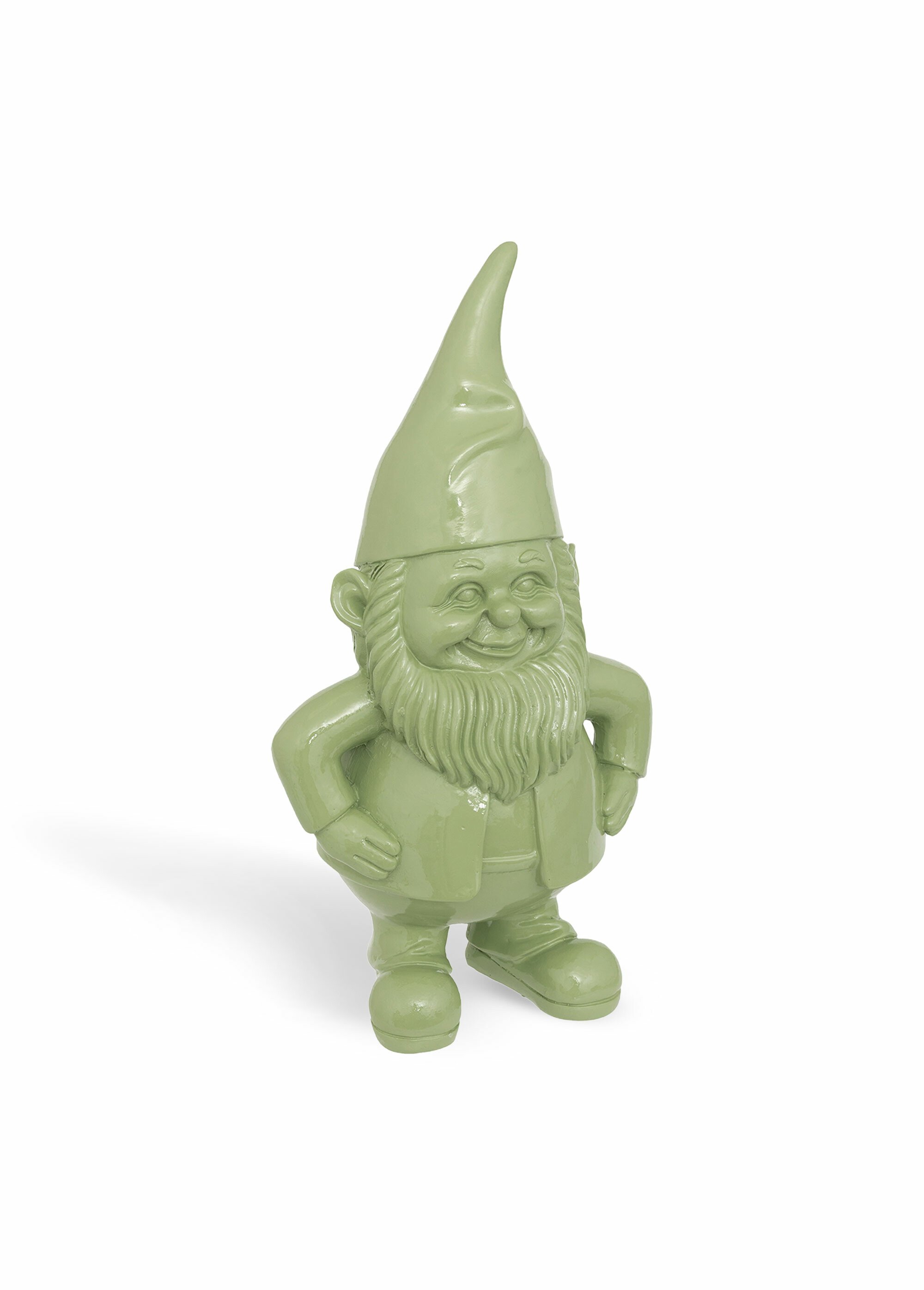Statue nain de jardin monochrome