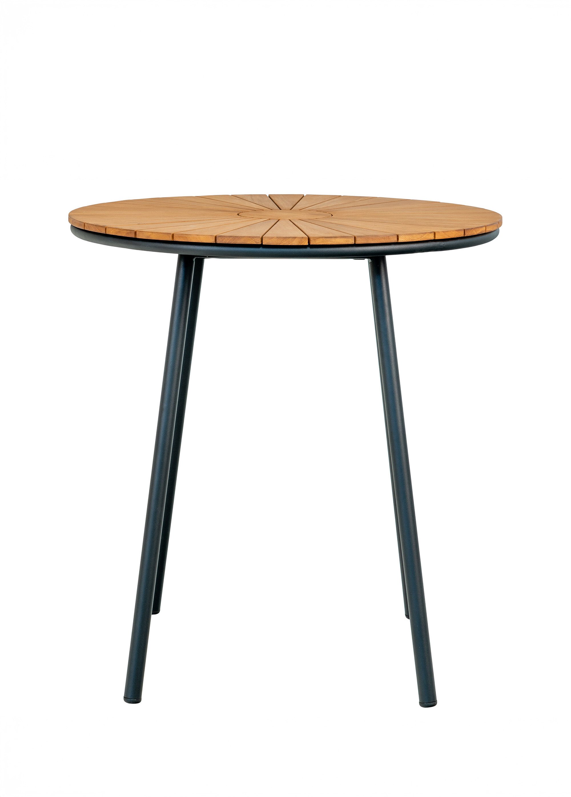 Table ronde bois et métal, forme bistrot BEIGE HN-7801160 DE1