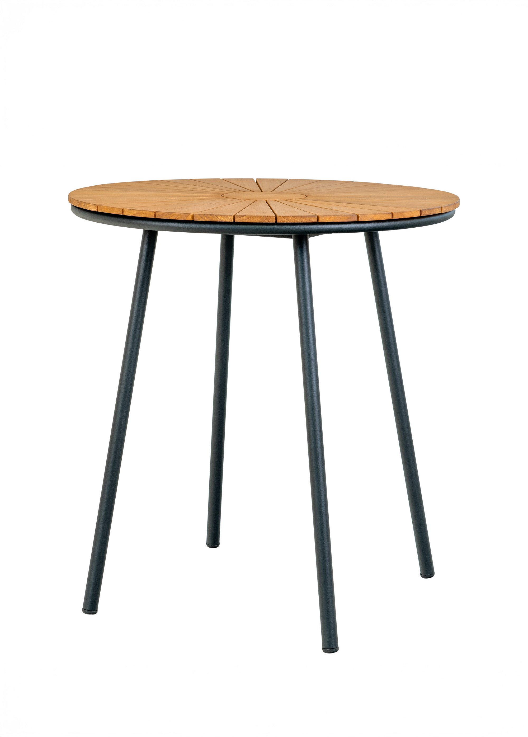 Table ronde bois et métal, forme bistrot BEIGE HN-7801160 FA1