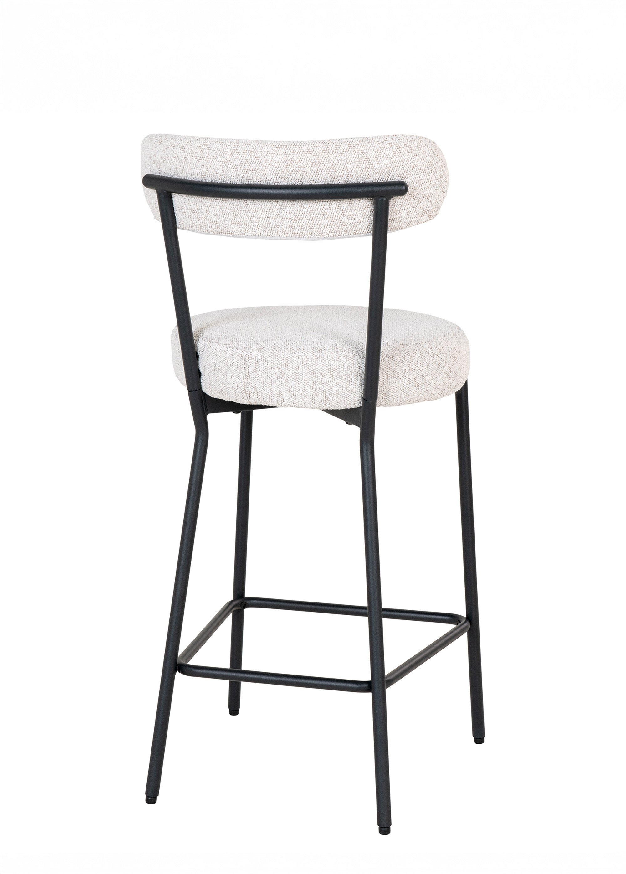 Tabouret de bar bouclette, structure métal