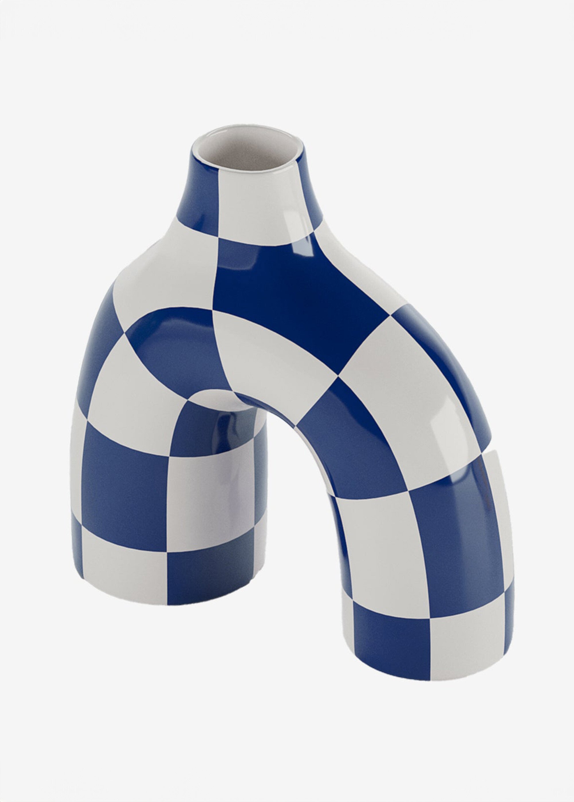Vase céramique, inspiration art moderne Bleu POT-PHOENIX DE1