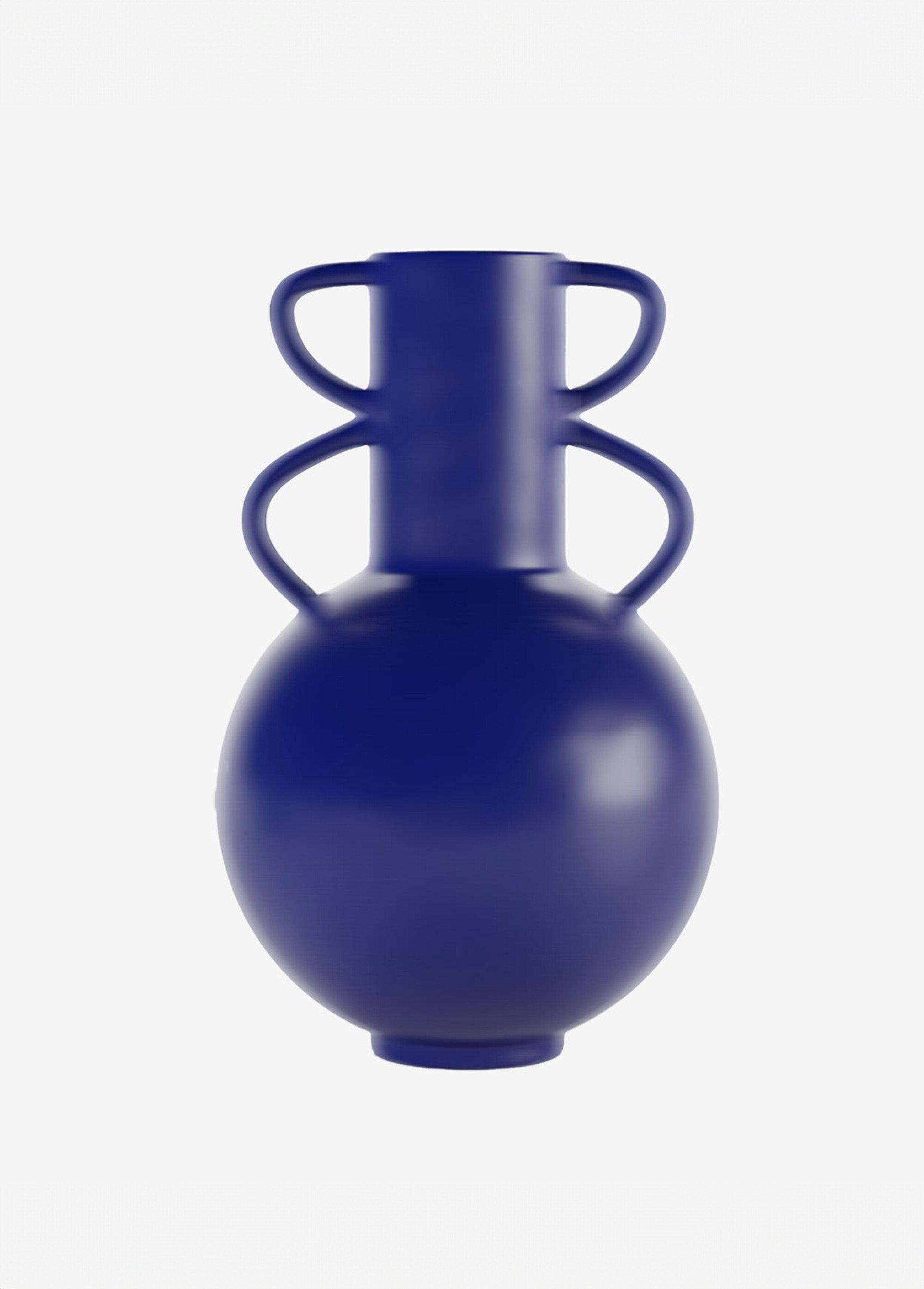 Vase style amphore en céramique mate Bleu POT-FLORENCE FA1