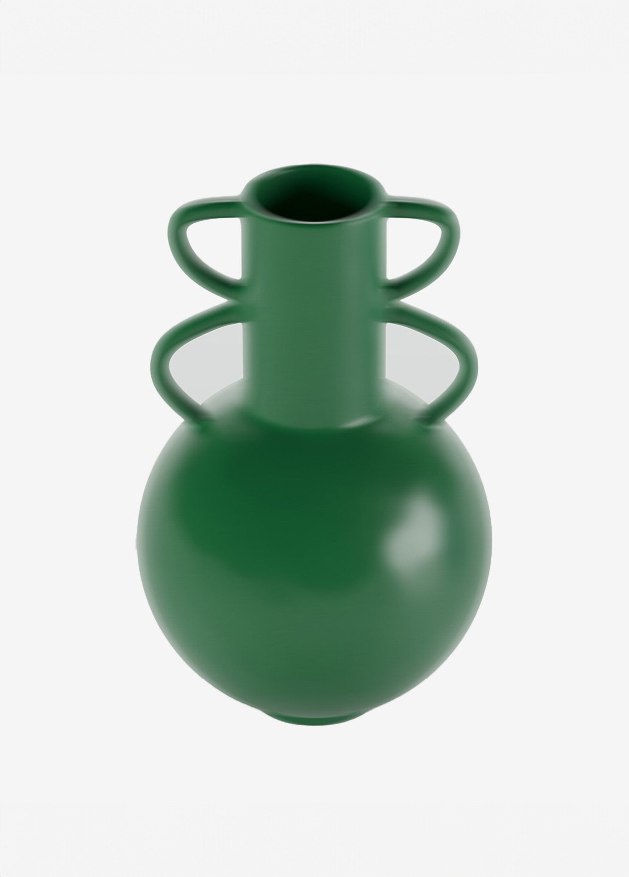 Vase style amphore en céramique mate Vert POT-FLORENCE DE1