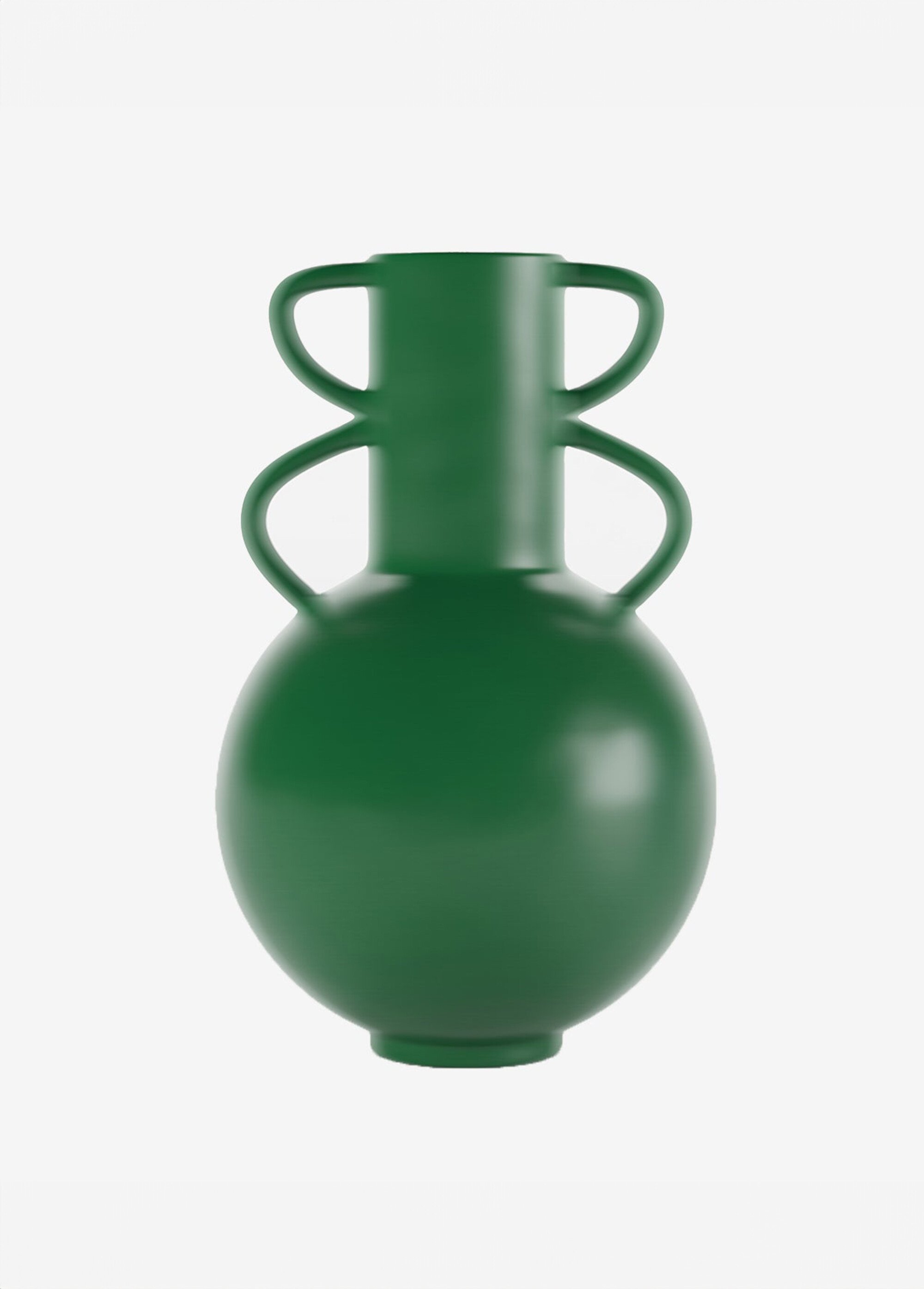 Vase style amphore en céramique mate Vert POT-FLORENCE FA1