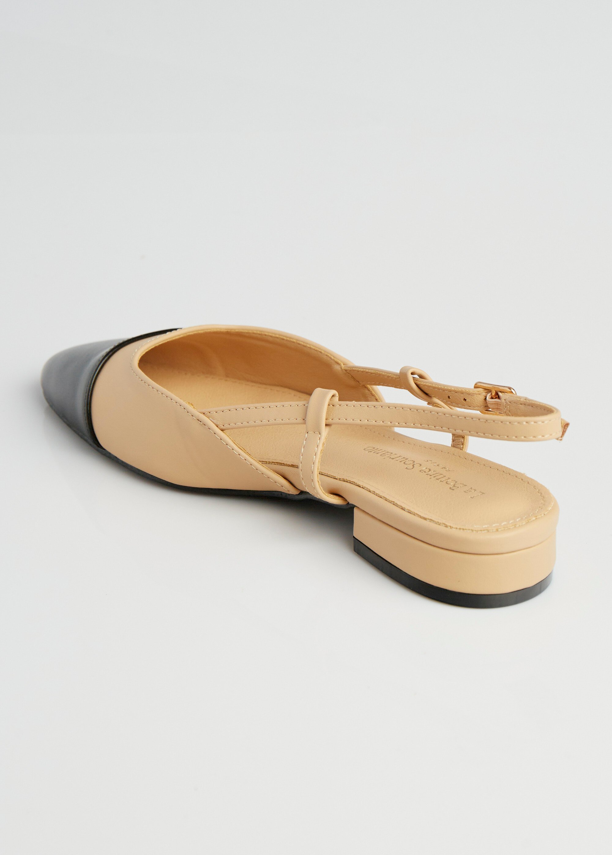 Ballerines style babies, bout rapporté