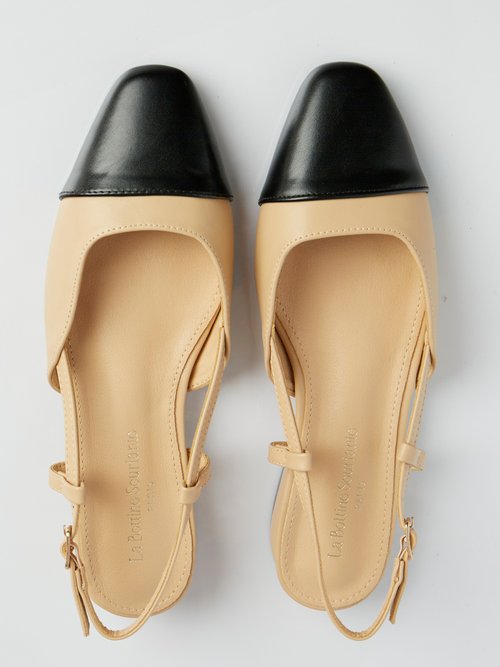 Ballerines style babies, bout rapporté Femme Beige LBSBXJ8960 OV1