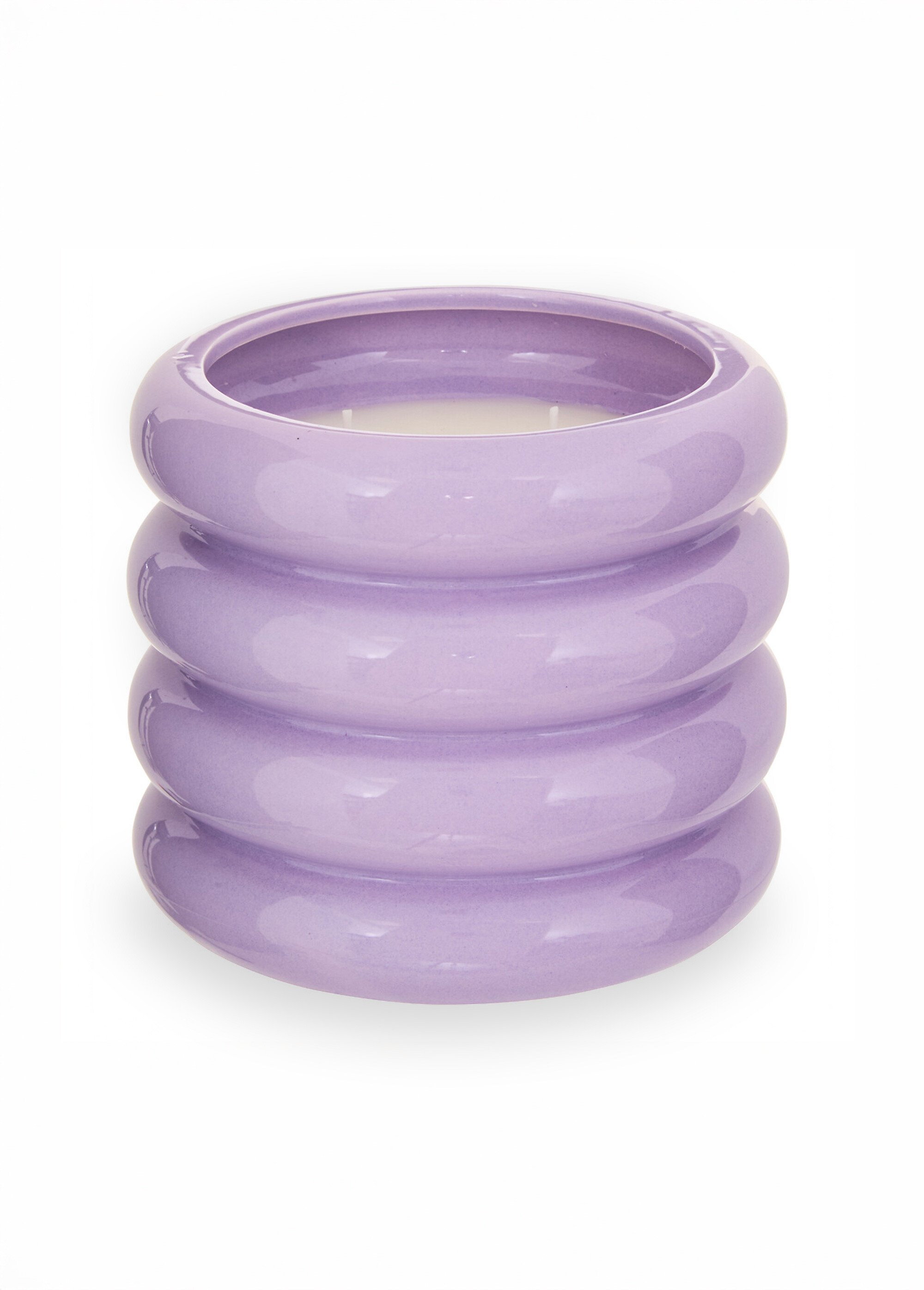 Bougie déco céramique, à la citronnelle VIOLET JJA-214838 FA1