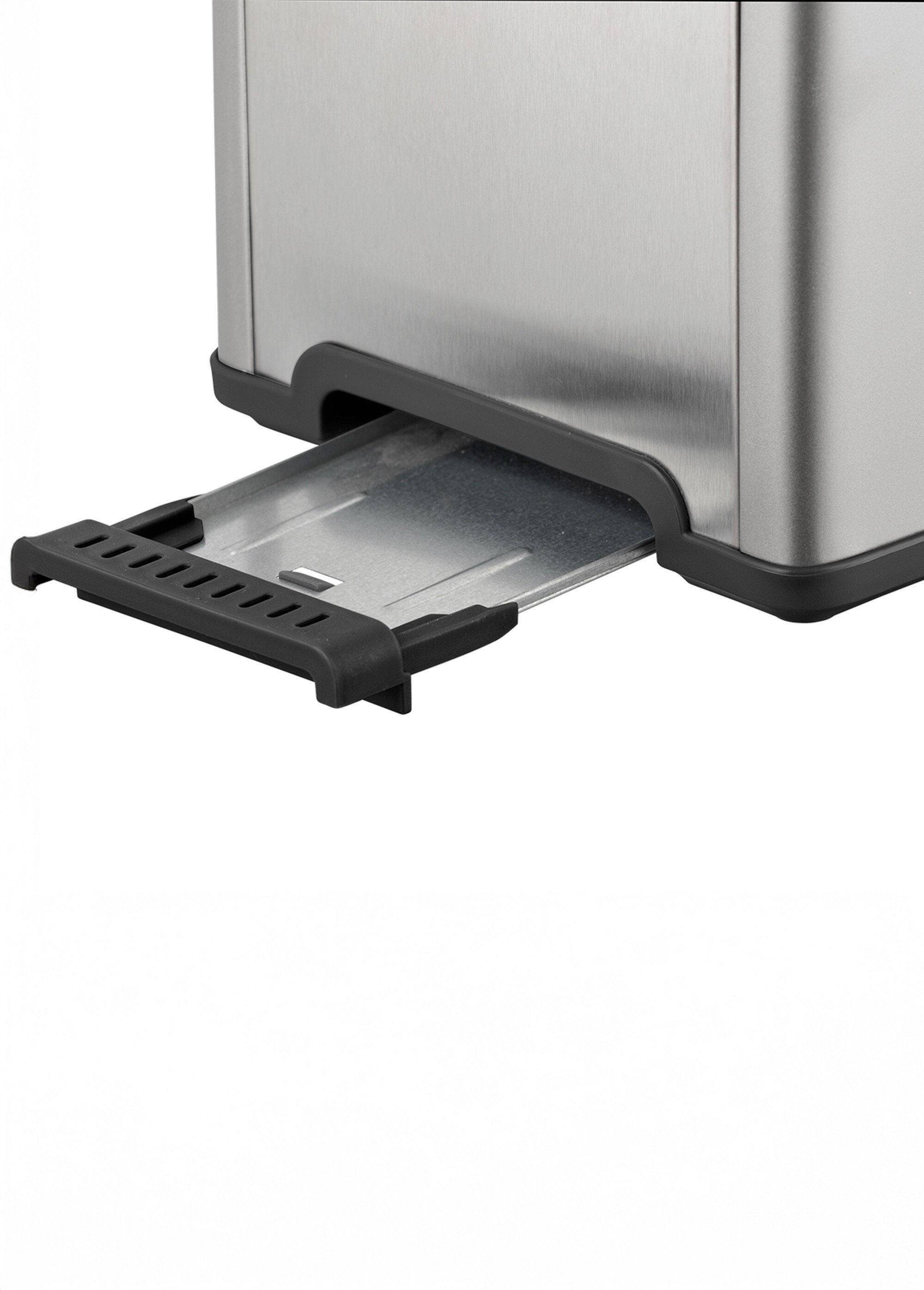 Grille pain inox 2 fentes extra larges Noir 9220235 DE3