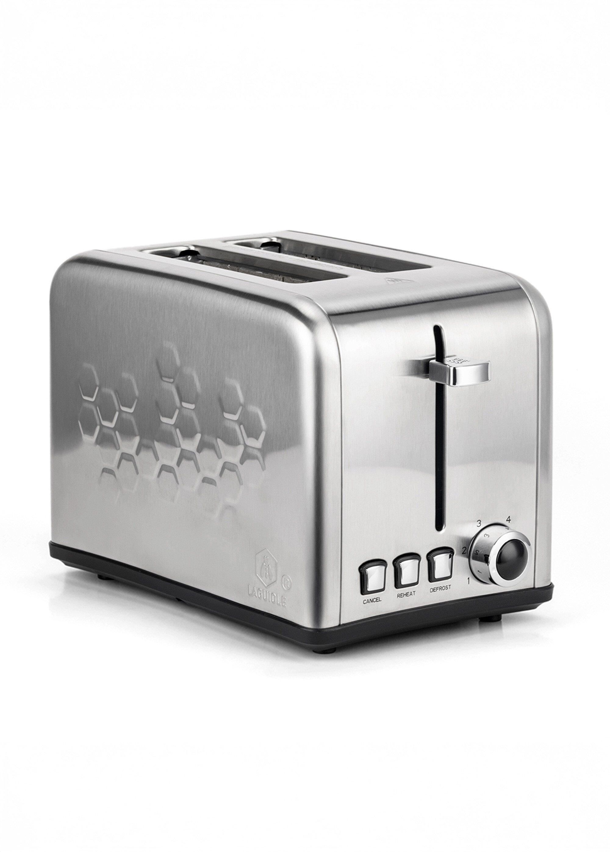 Kenmore Grille-pain à 2 Tranches, Acier Inoxydable, Fentes Extra Larges Degivrage 9 Reglages De Teinte