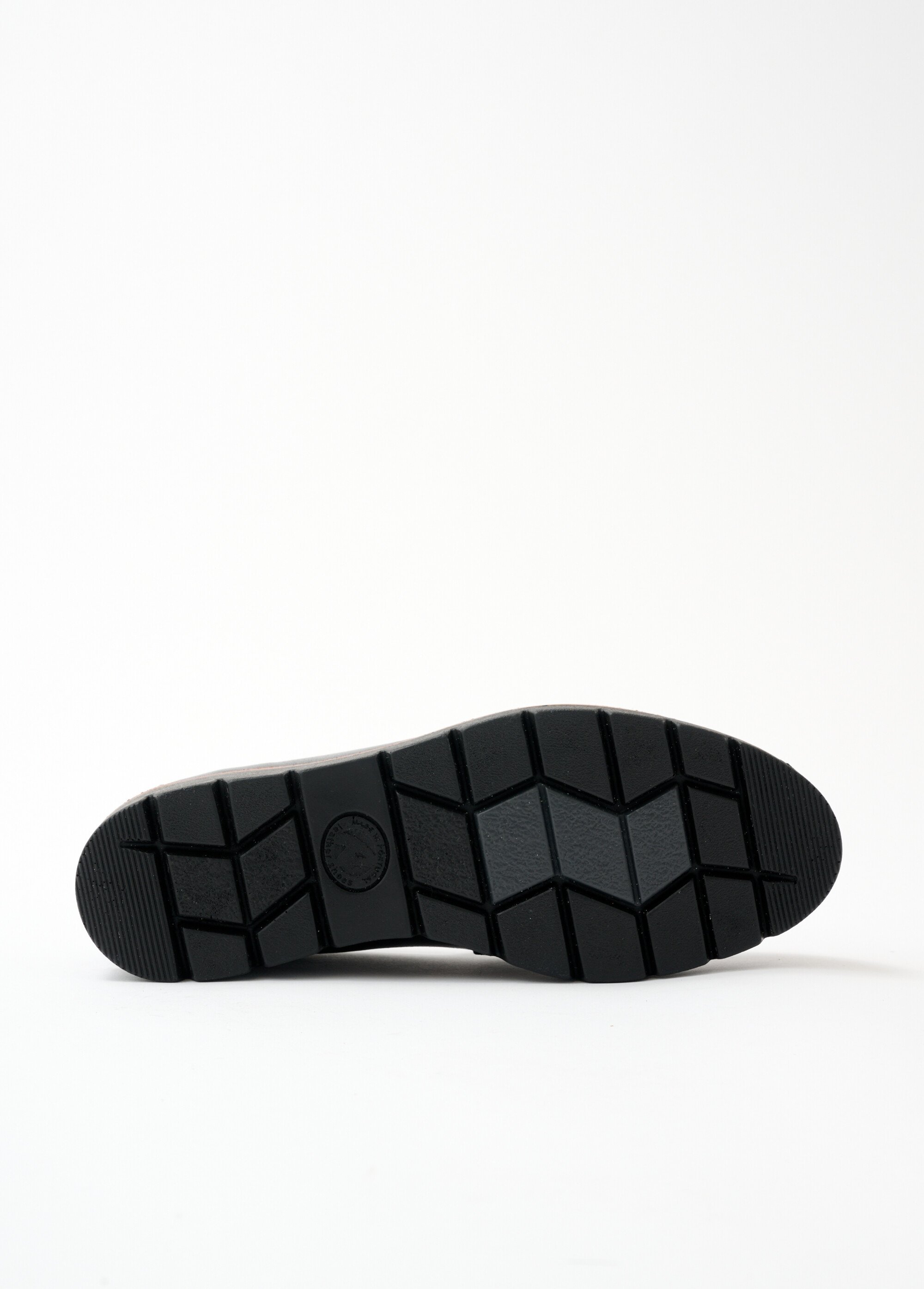 Mocassins grande largeur cuir chaîne à maillons Femme Rouge OCTA UN1