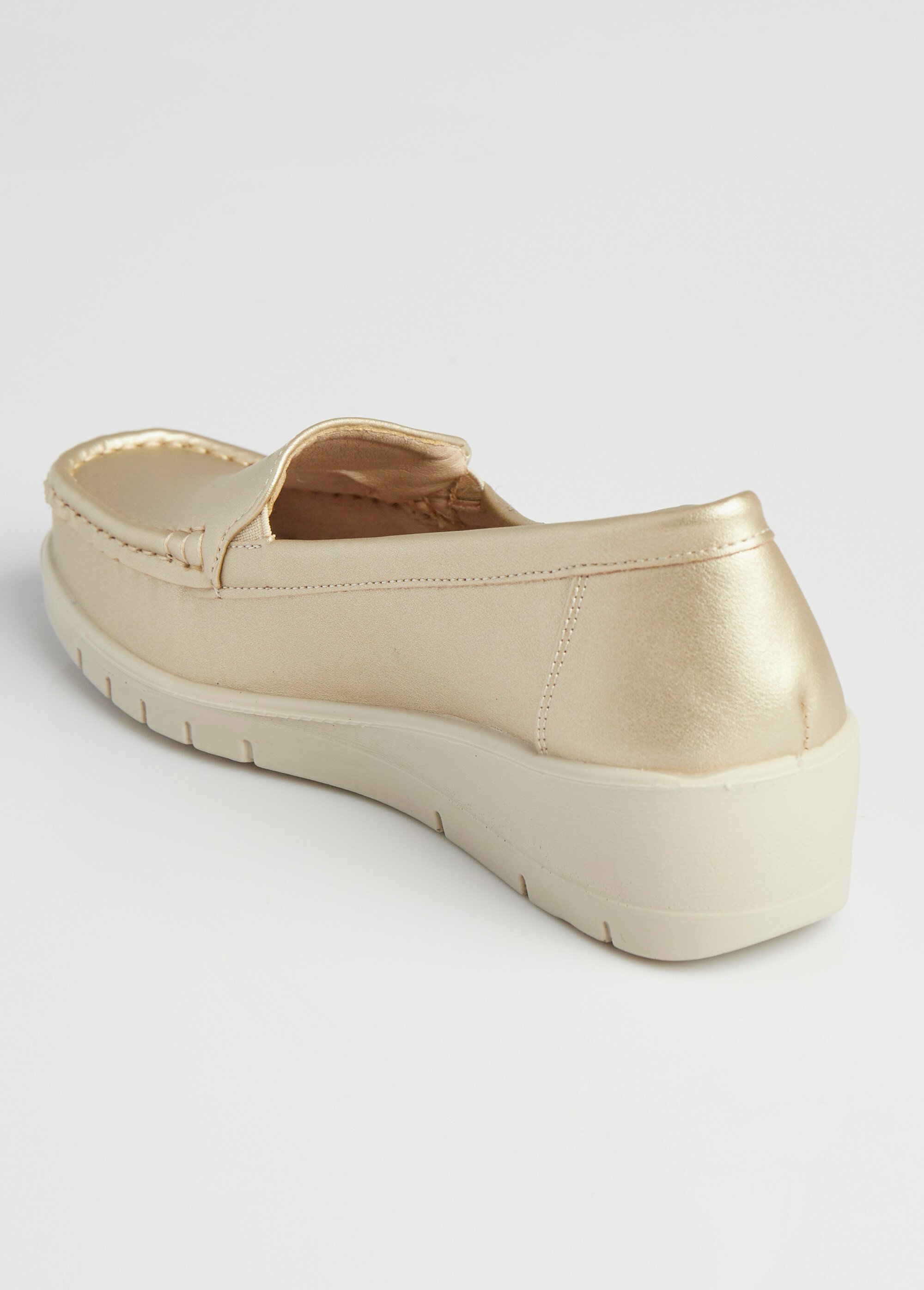 Mocassins avec semelle compensée fantaisie