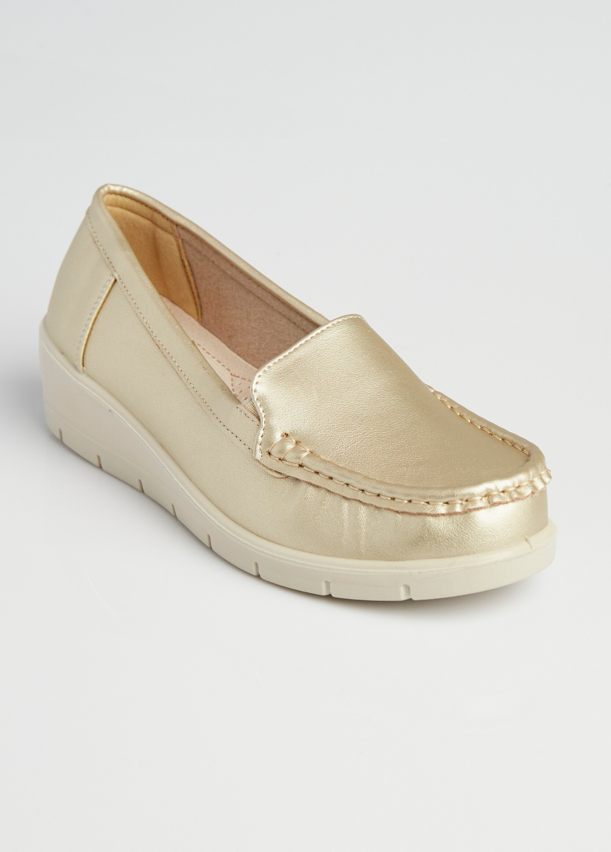 Mocassins avec semelle compensée fantaisie