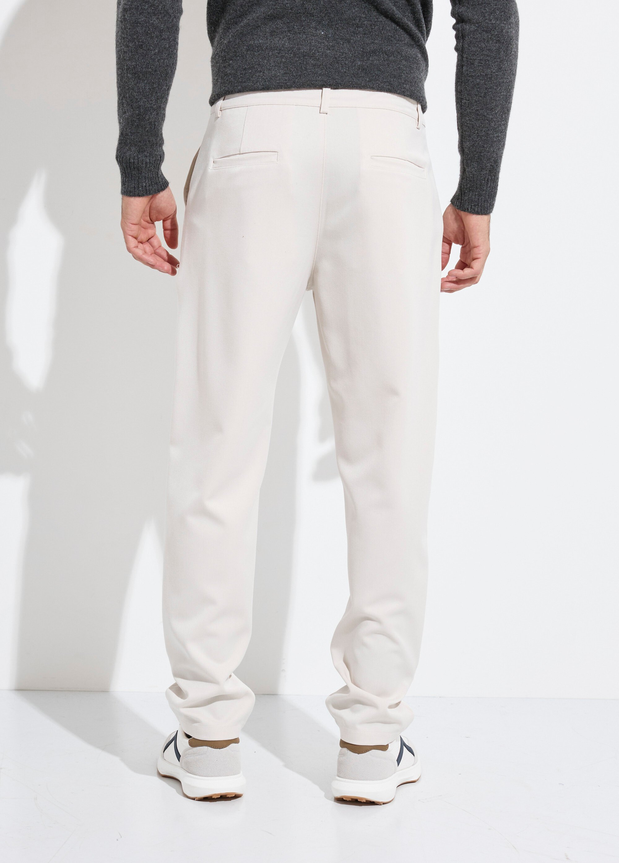 Pantalon coupe casual chic Homme Beige FRIBM2125 DO1