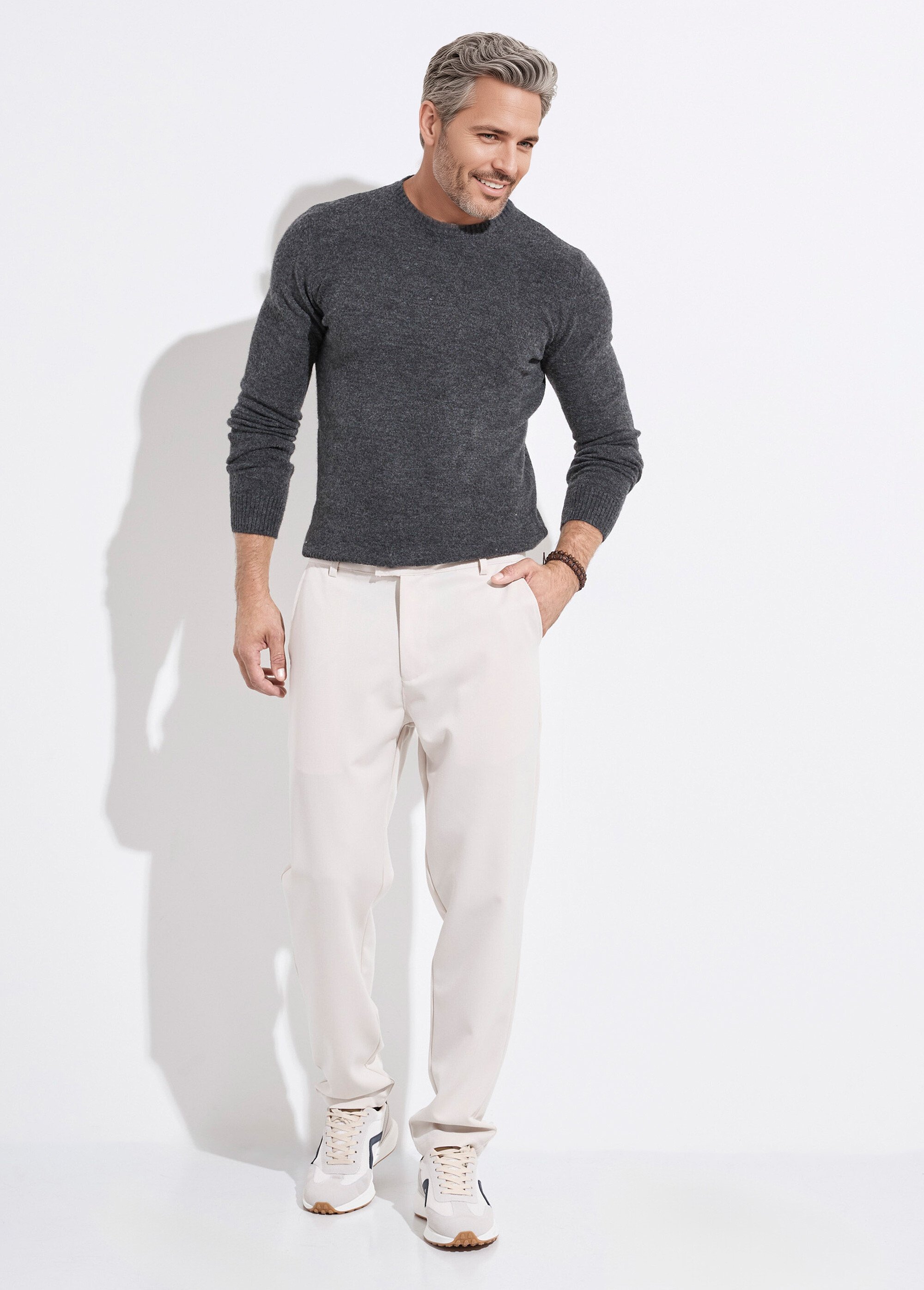 Pantalon coupe casual chic Homme Beige FRIBM2125 SF1