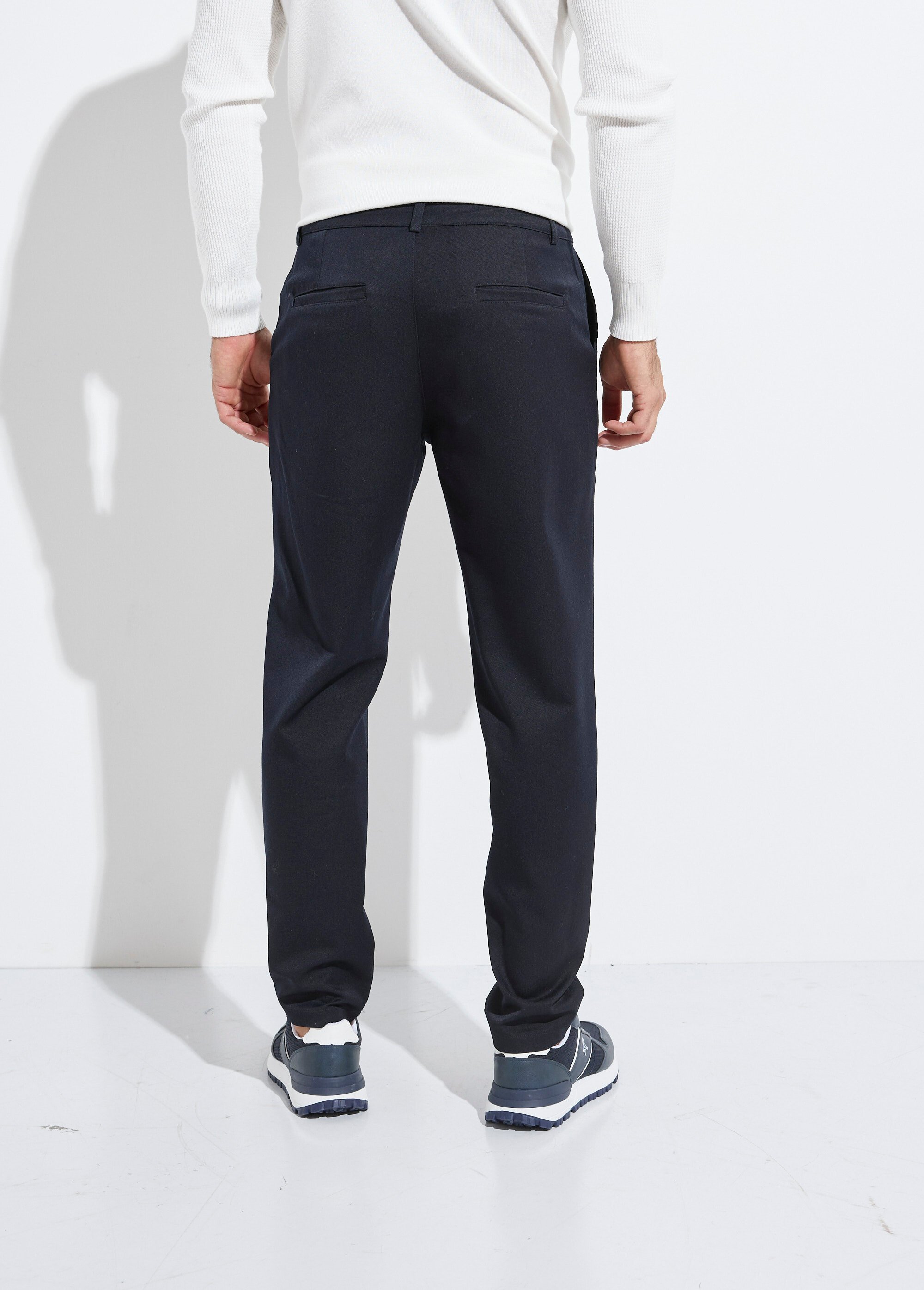 Pantalon coupe casual chic Homme Bleu FRIBM2125 DO1