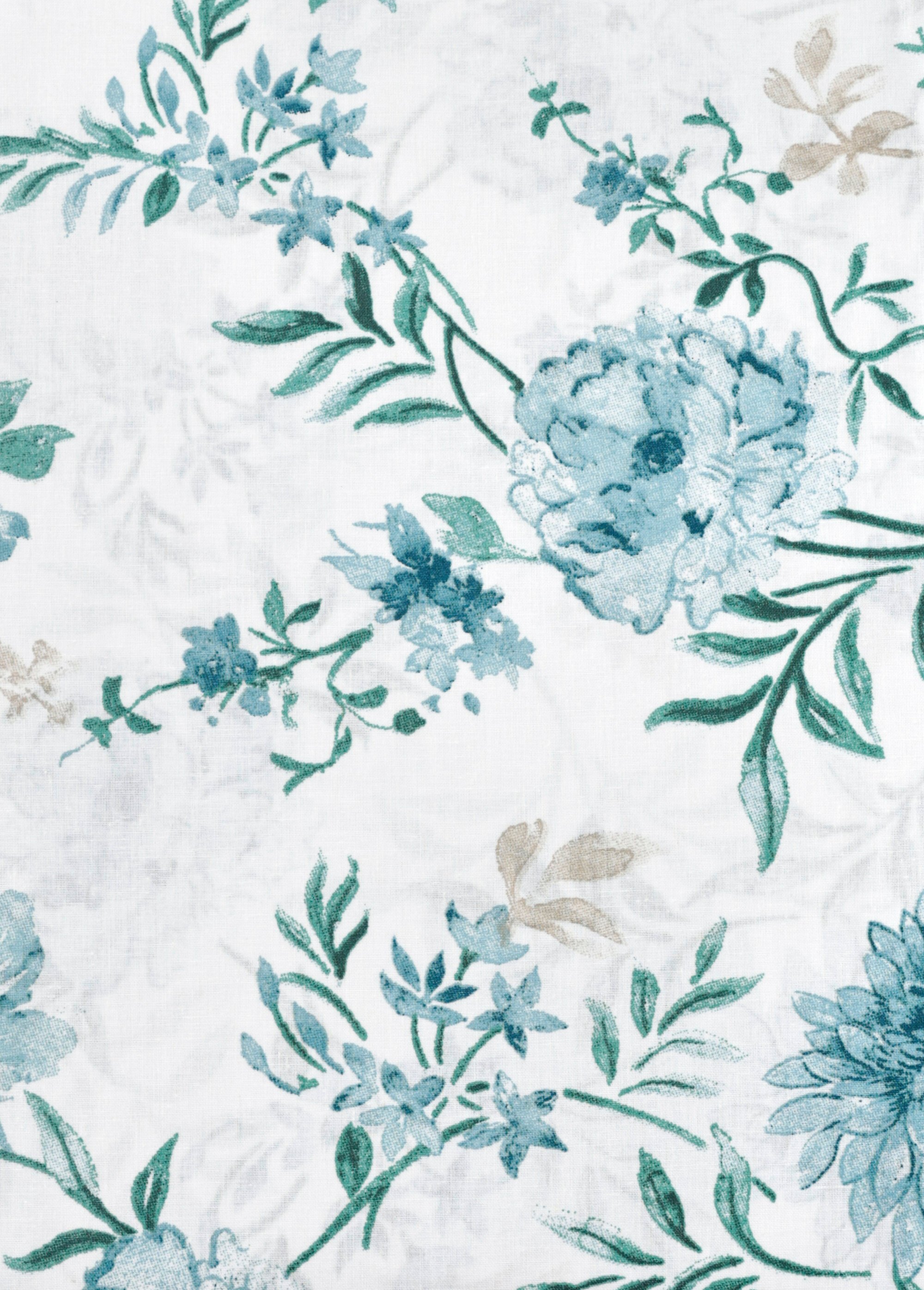 Parure de lit 3 pièces avec housse de couette, bleuets