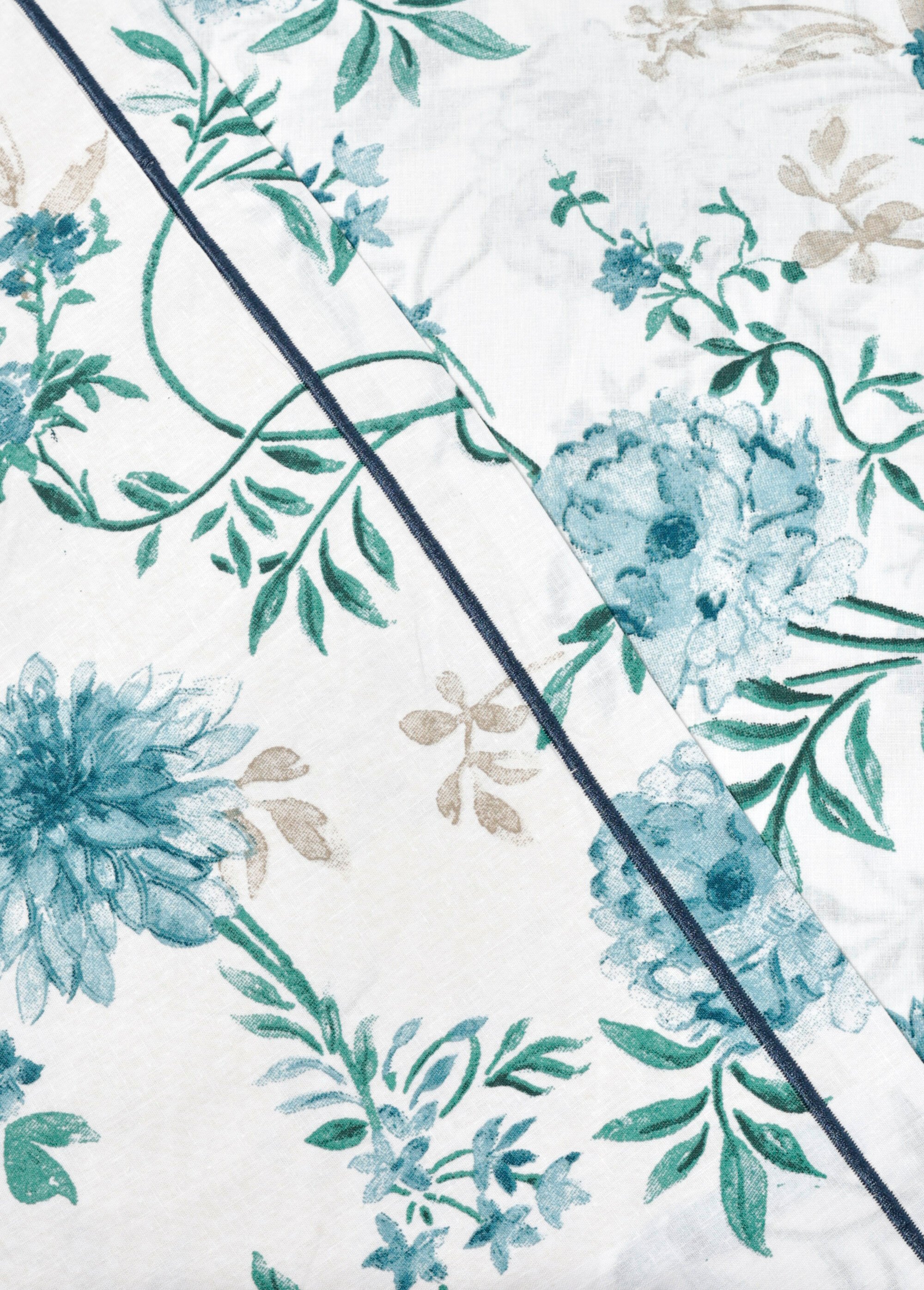 Parure de lit 3 pièces avec housse de couette, bleuets