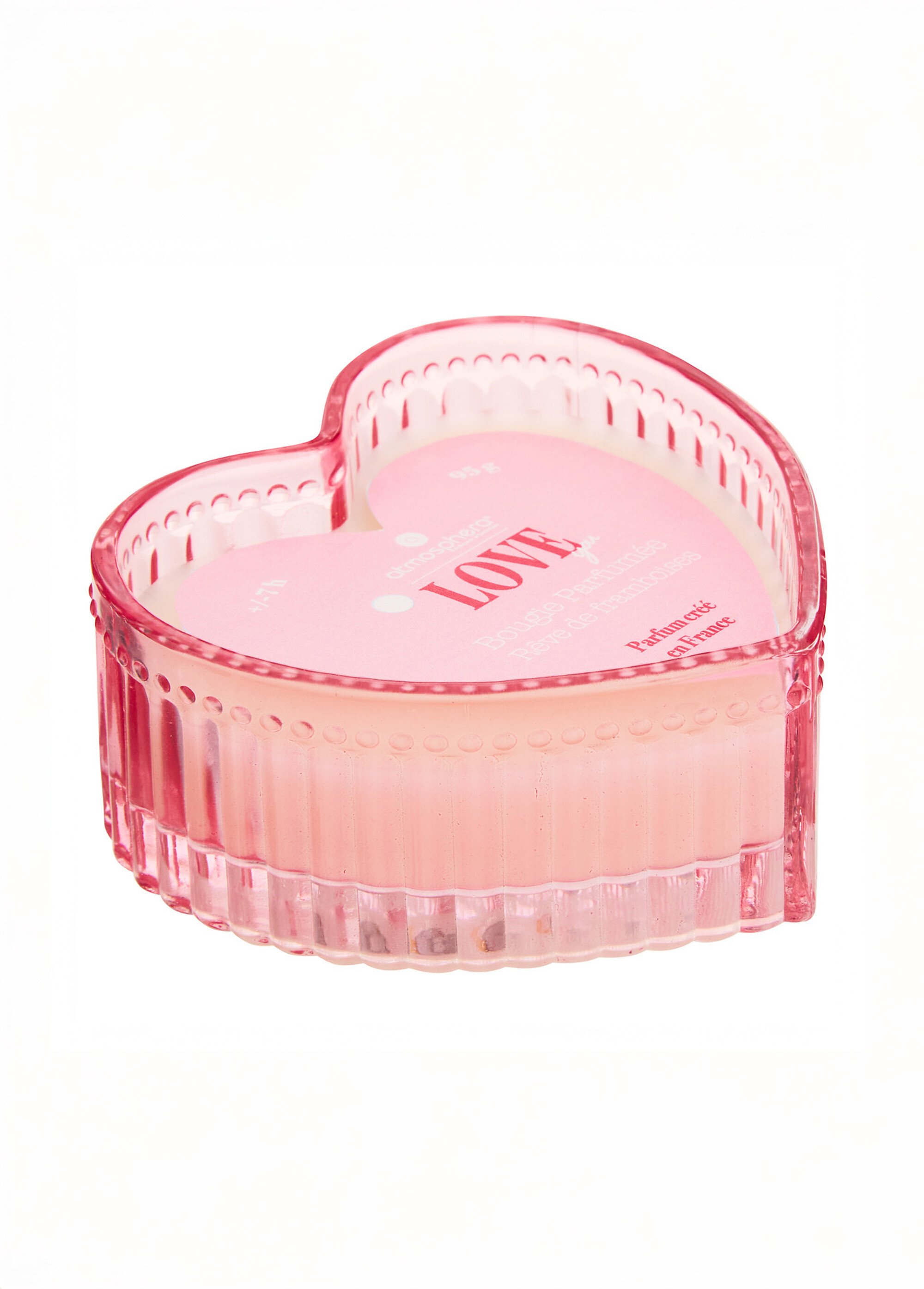 Petite bougie parfumée en verre, Love