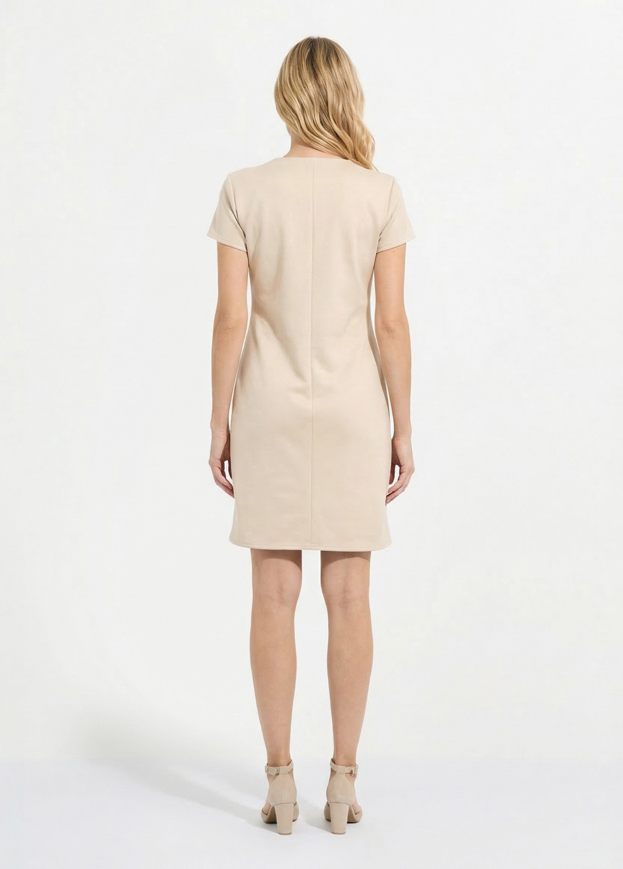 Robe courte tissu suédé velouté
