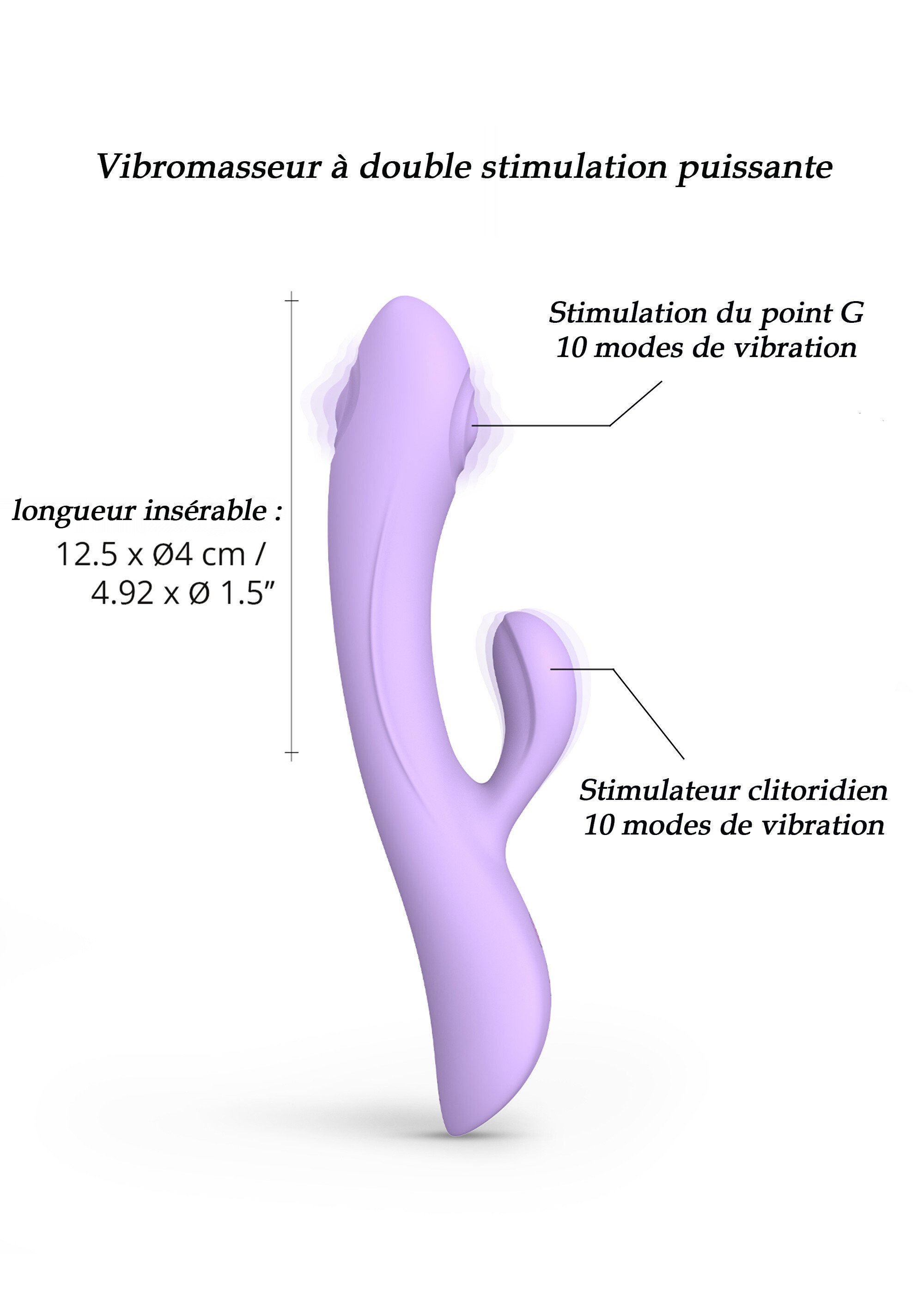 Sextoy double stimulation Bunny & Clyde VIOLET LOV-6032664 DE3