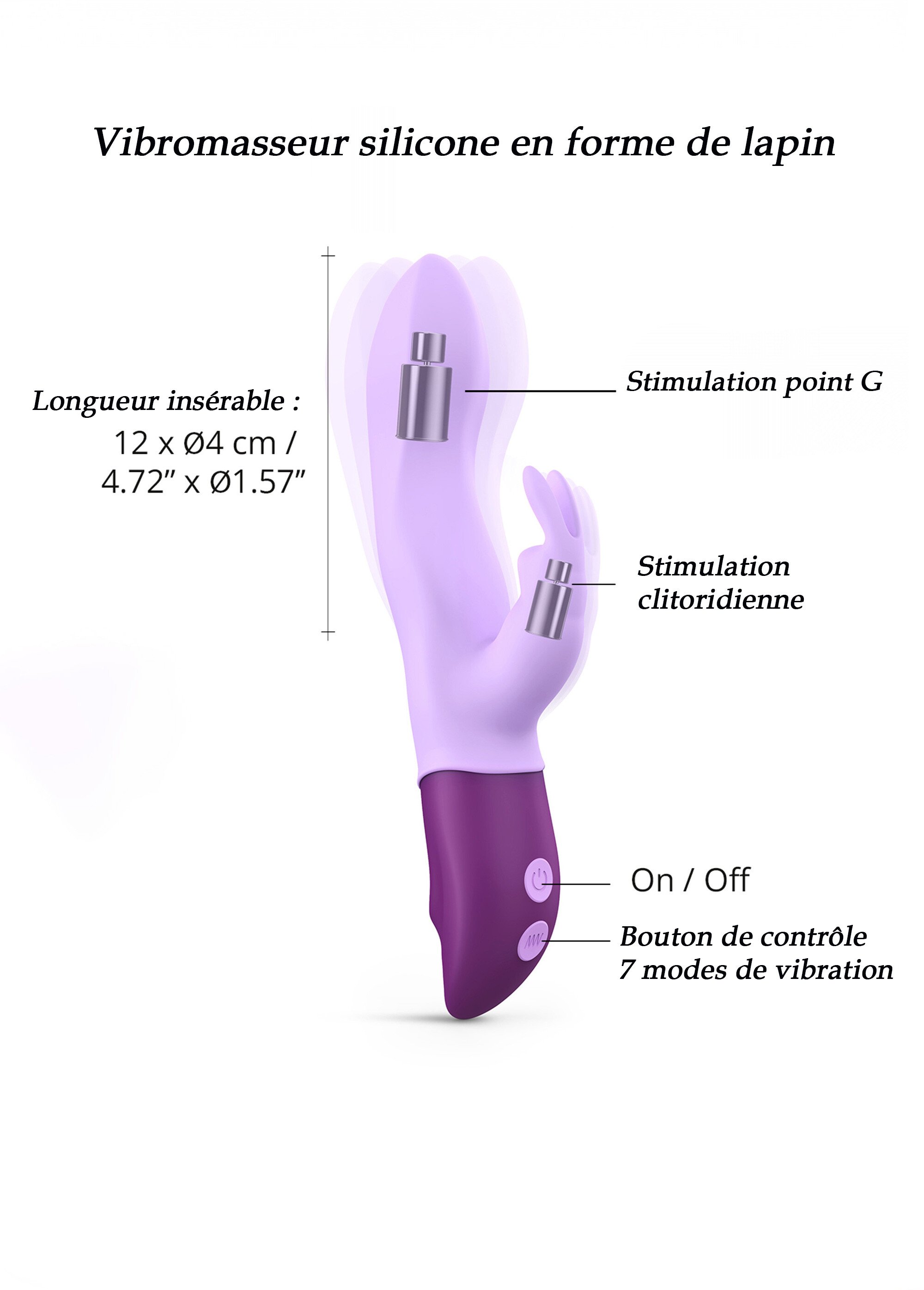Sextoy double stimulation Hello Rabbit VIOLET LOV-6032237 DE4