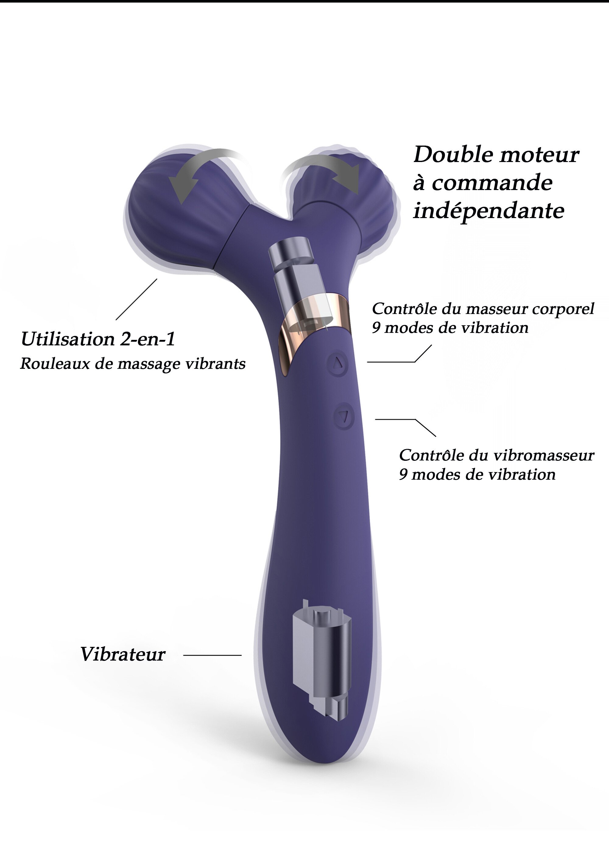 Sextoy vibrant et massant Fire Ball BLEU LOV-6032770 DE2