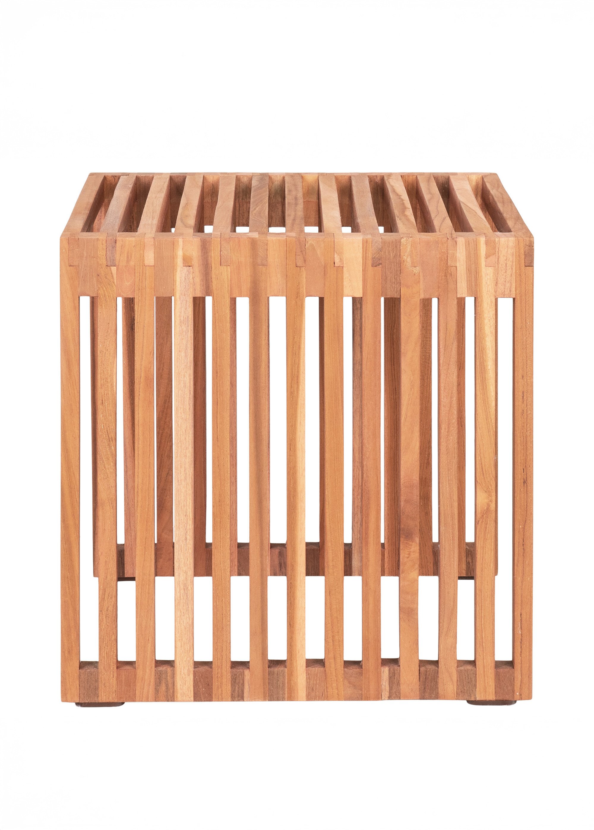 Table basse en teck, lattes ajourées BEIGE HN-2001060 DE2