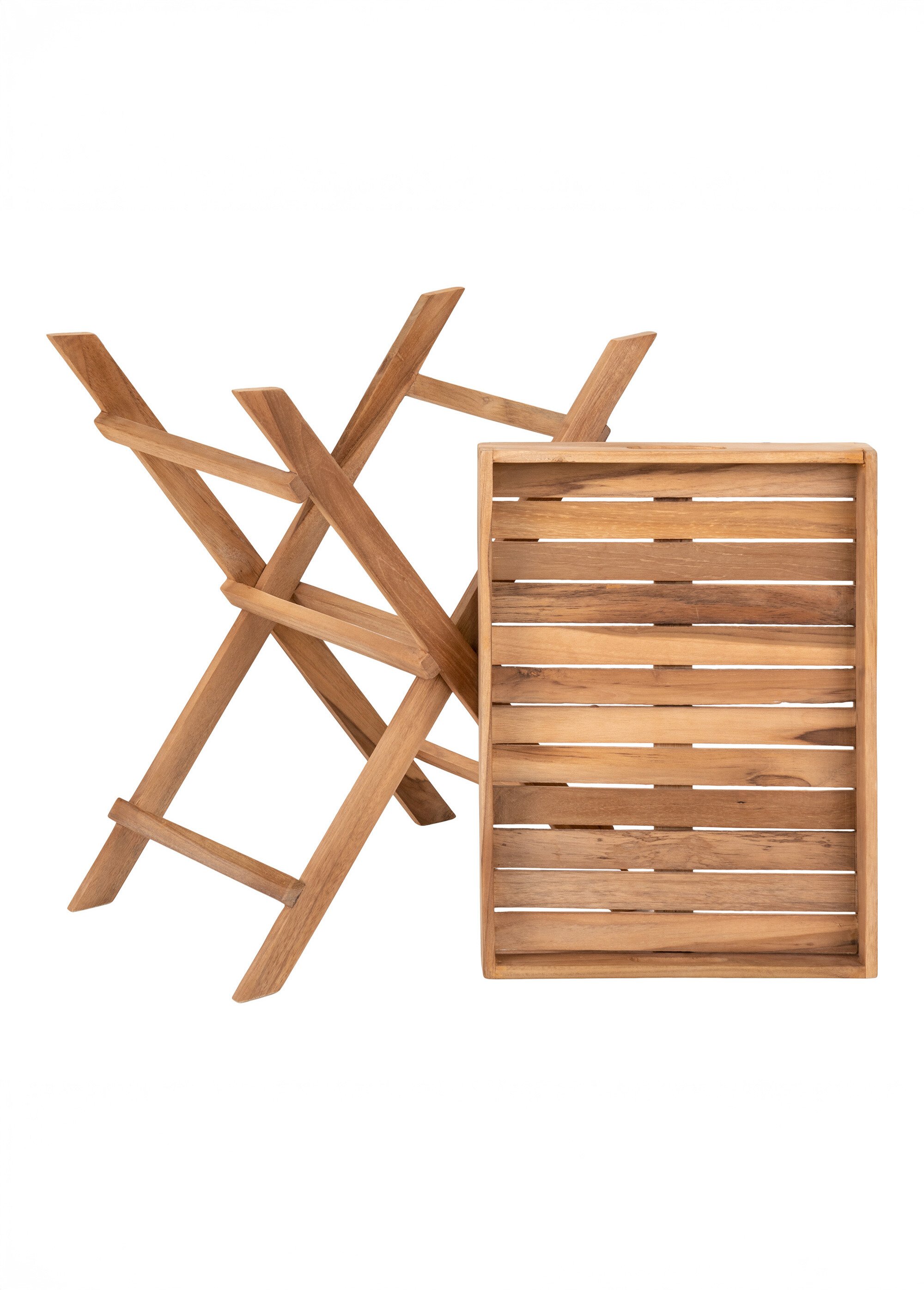 Table basse teck avec plateau amovible BEIGE HN-7501005 DE3