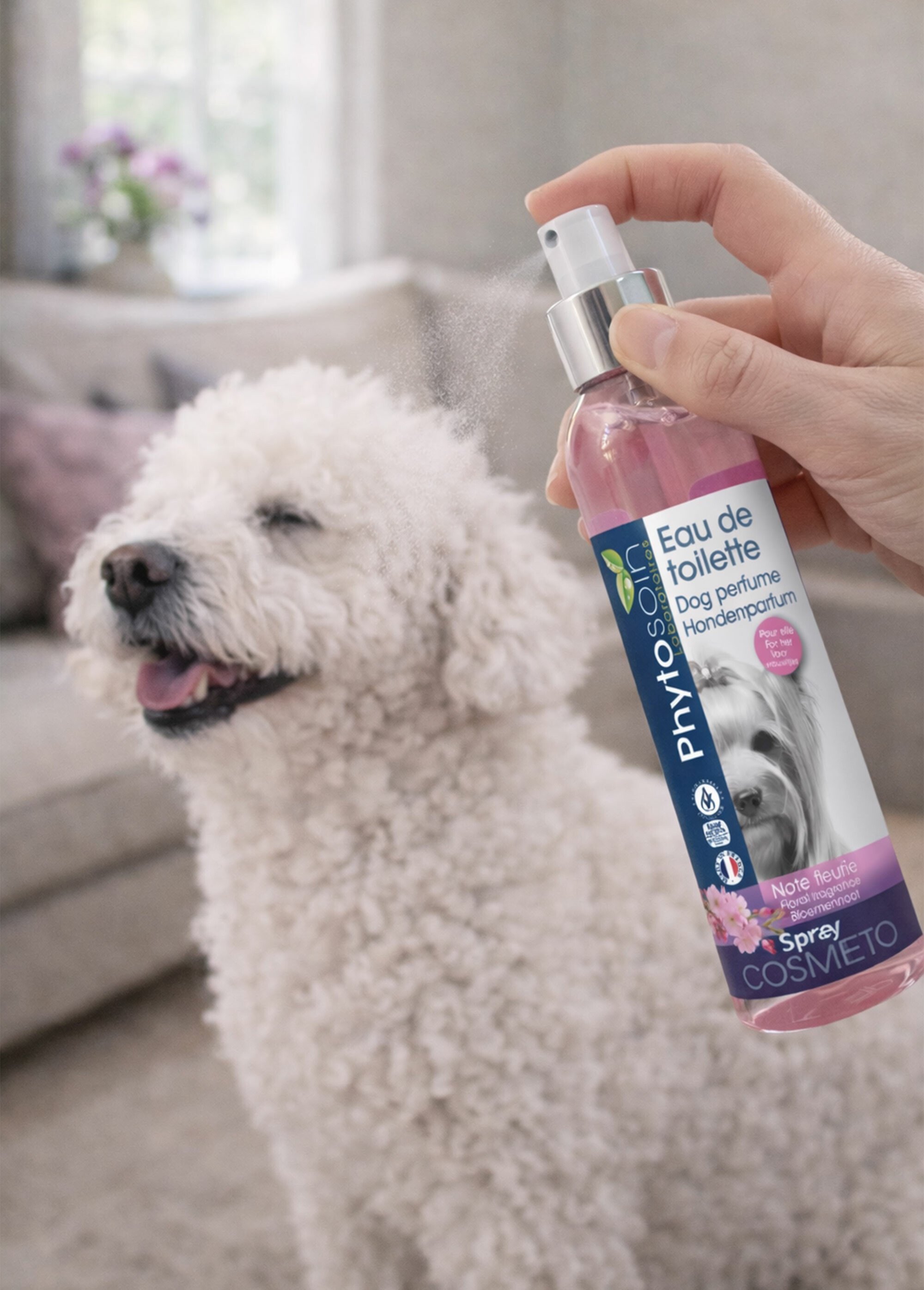 Eau de toilette boisée pour chien ROSE RIG-100912943L SI1