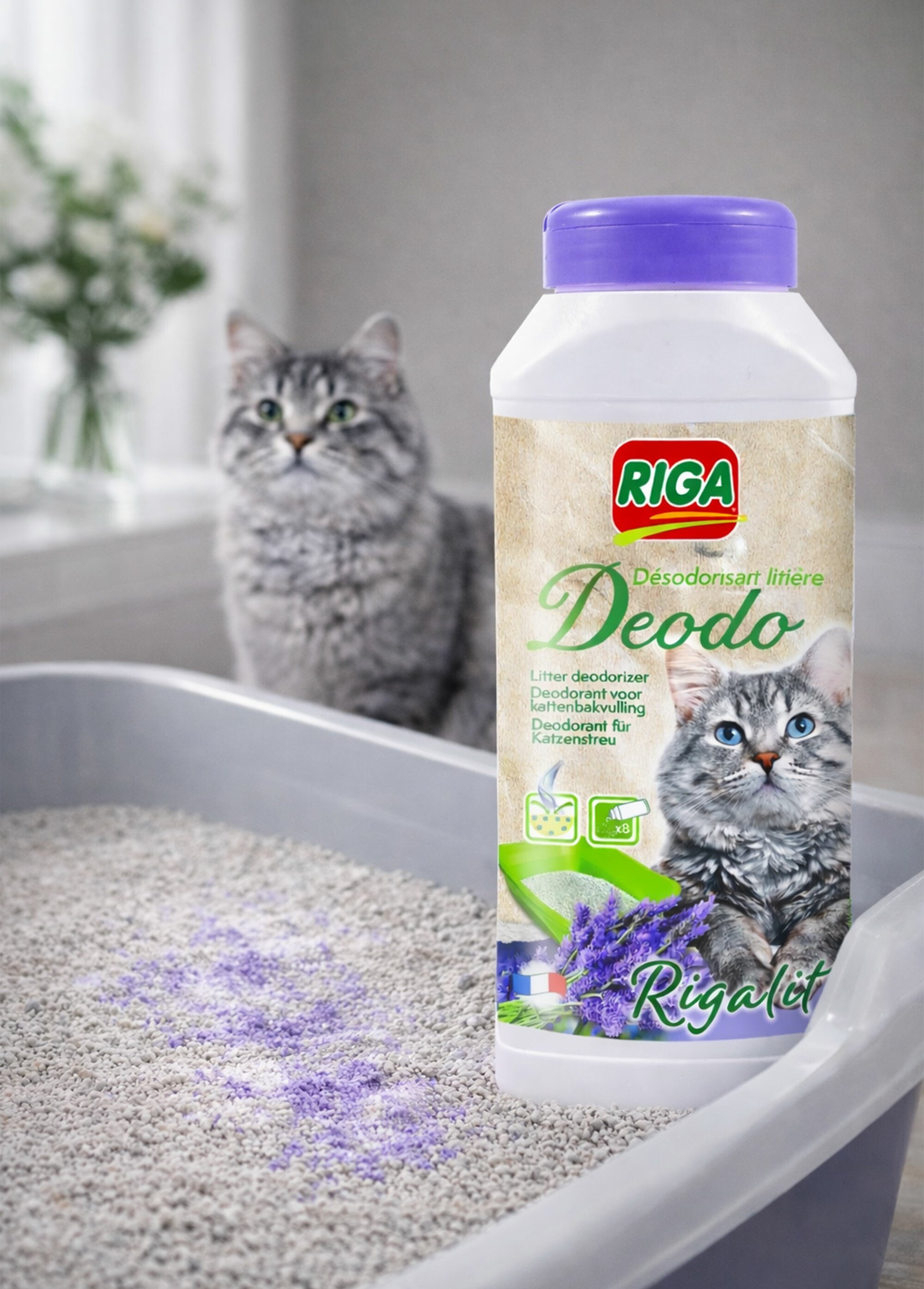 Désodorisant litière senteur Lavande VIOLET RIG-00065156EL SI1