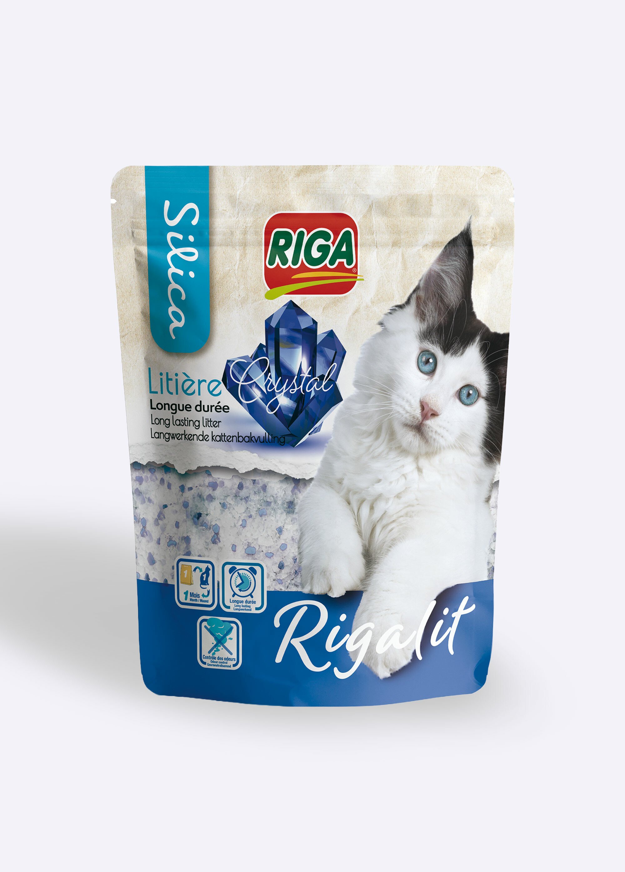 Litière longue durée, gel de Silice BLANC RIG-00002766EL FA1