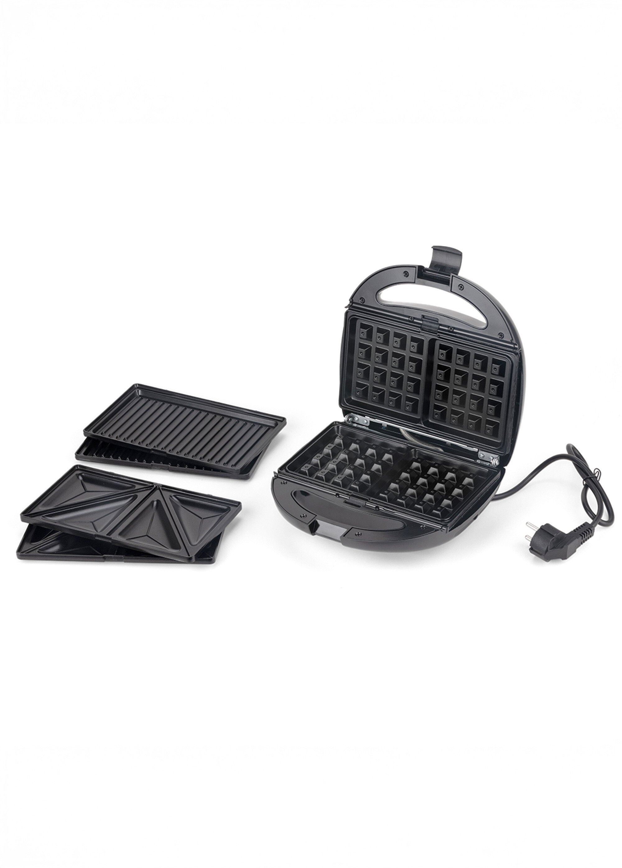 Appareil 3 en 1 gaufrier/croque/grill Noir 9220240 DE1