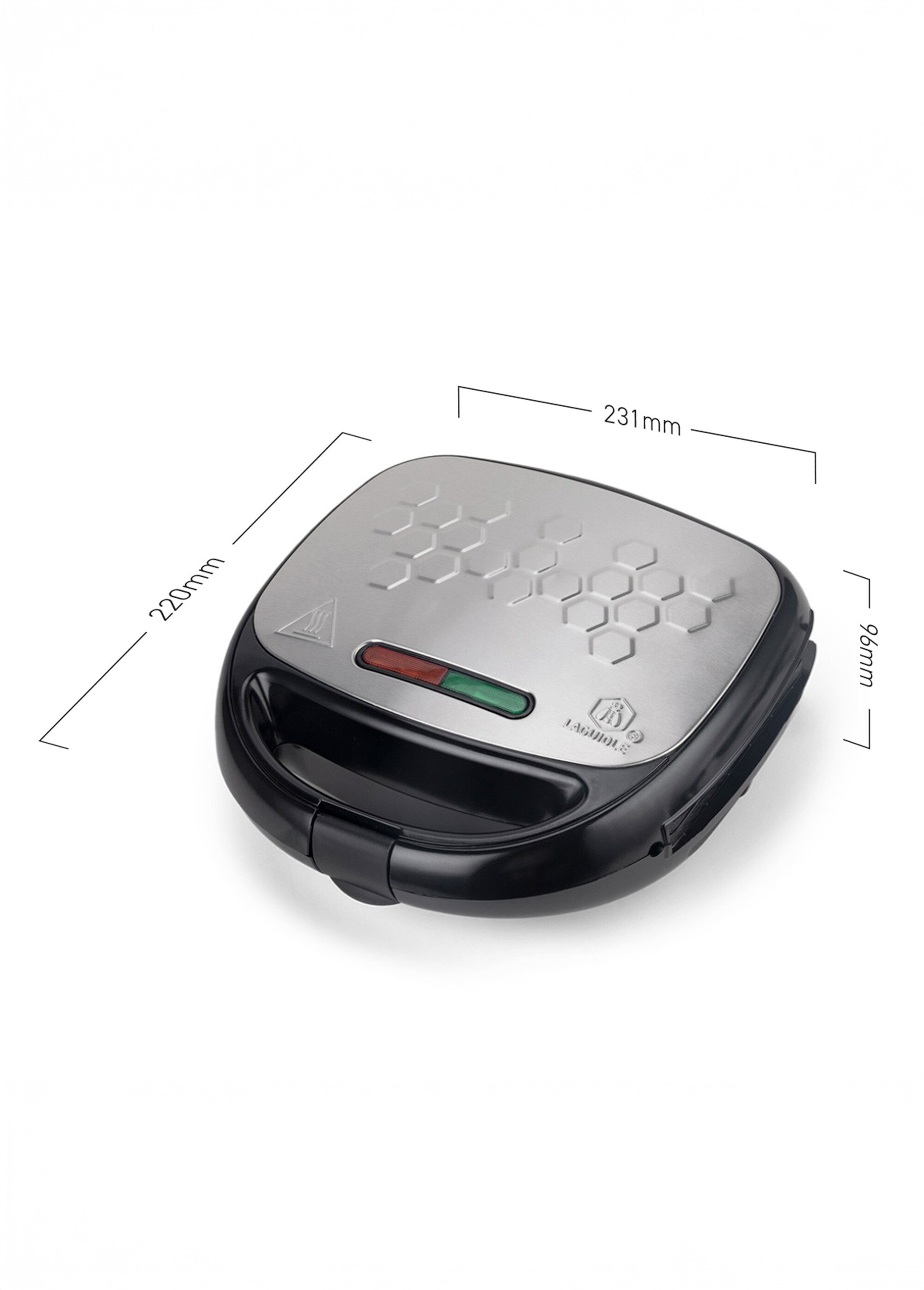 Appareil 3 en 1 gaufrier/croque/grill Noir 9220240 DE2