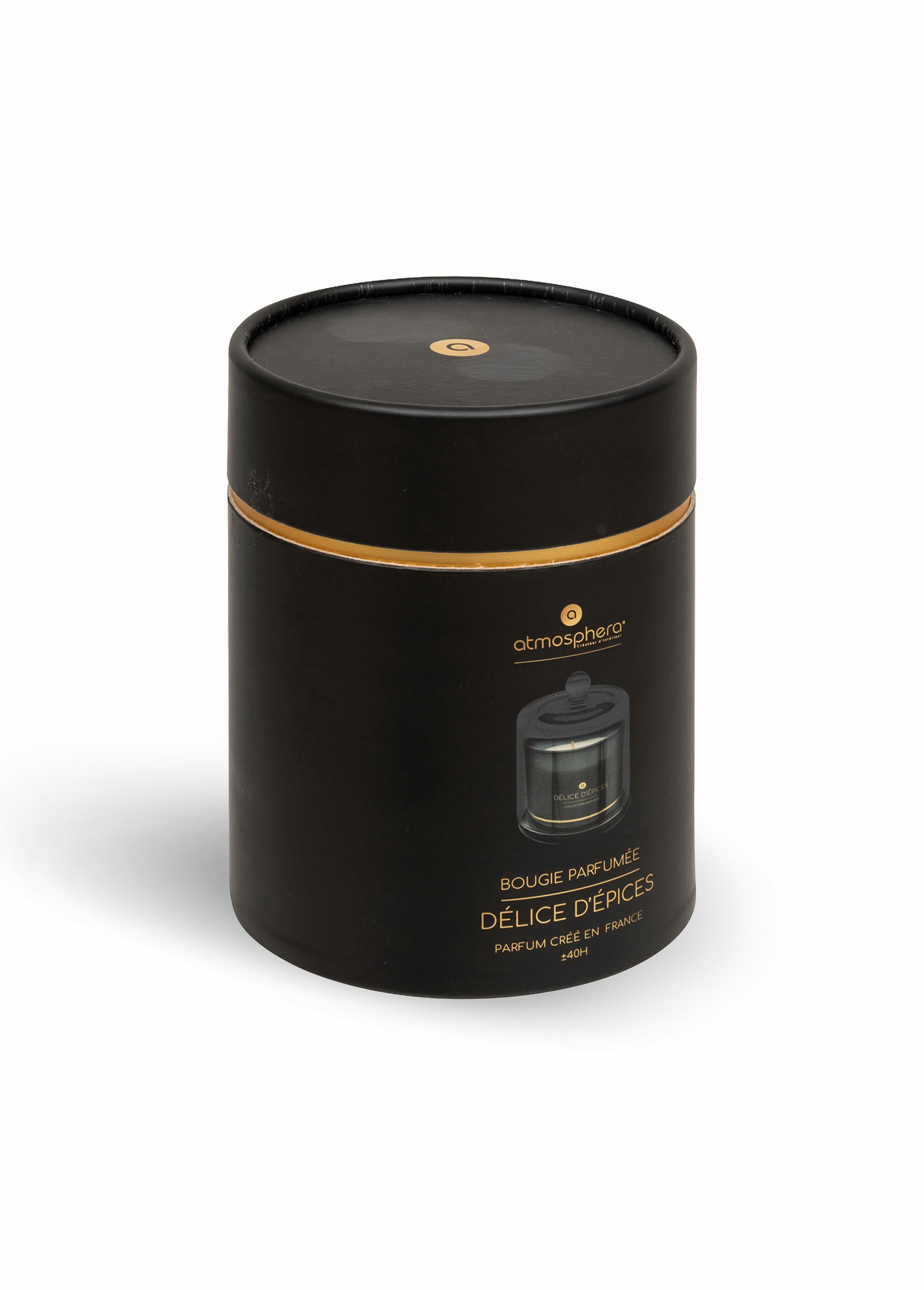 Bougie parfumée sous cloche de verre Orange JJA-204723 DE3