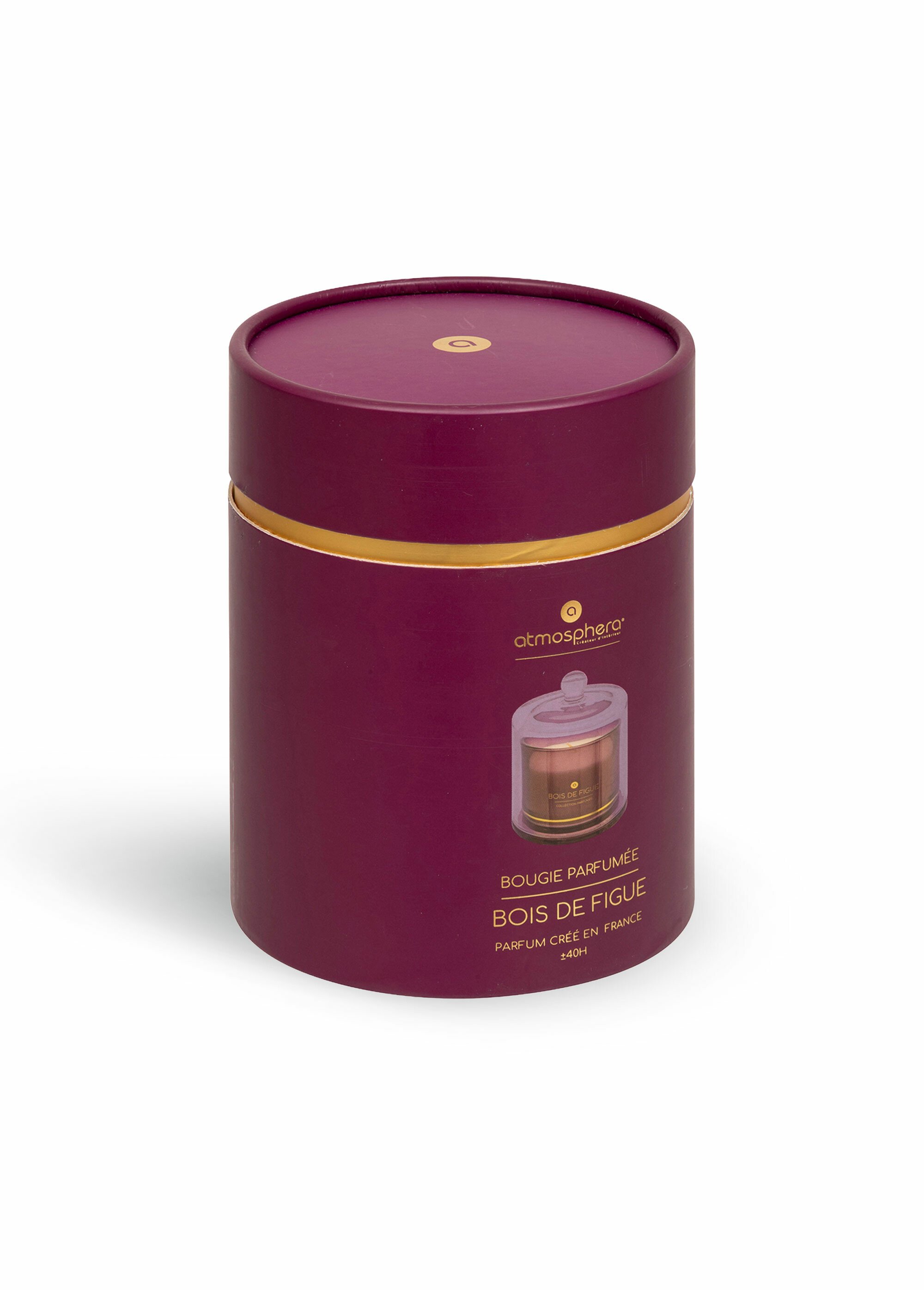 Bougie parfumée sous cloche de verre Rose JJA-204723 DE3