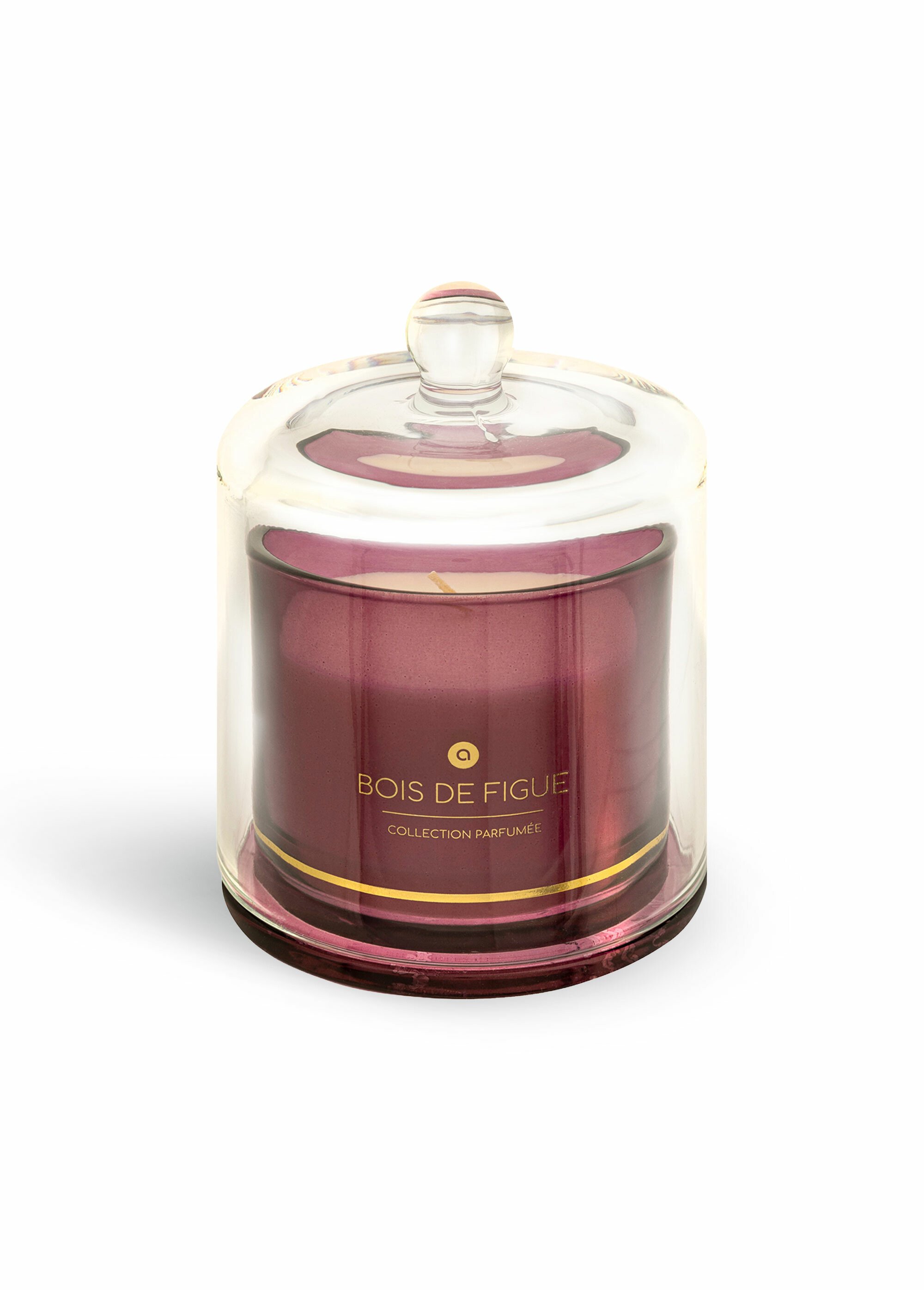 Bougie parfumée sous cloche de verre Rose JJA-204723 FA1