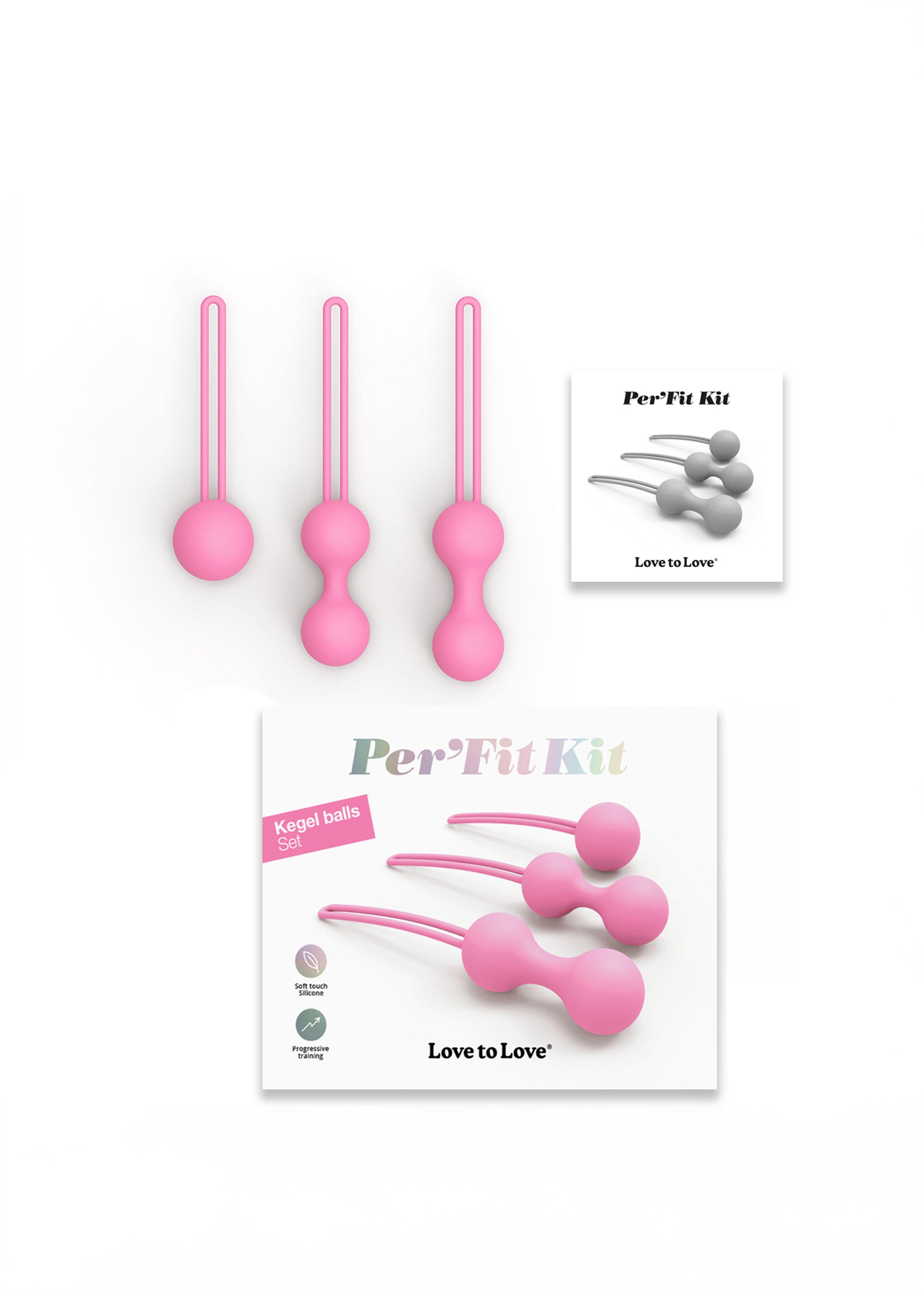 Boules de geisha périnée Per'Fit Kit ROSE LOV-6032480 SF1