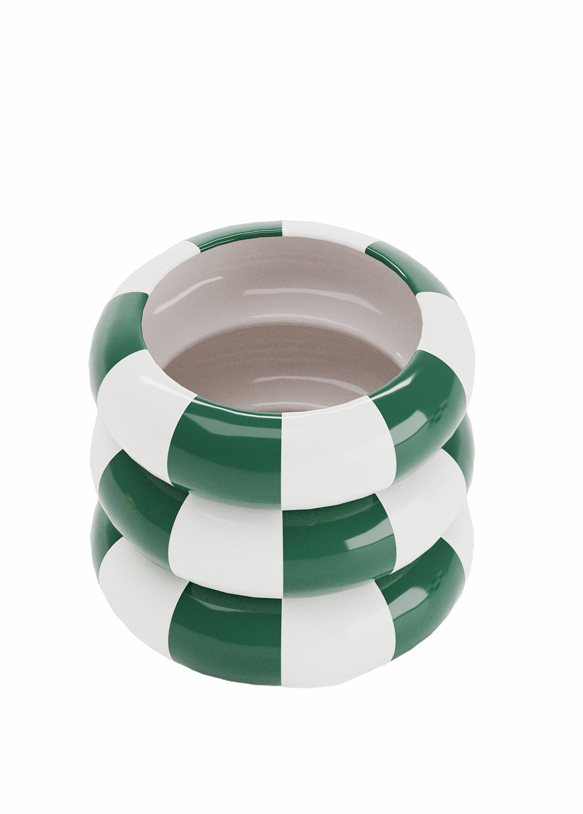 Cache-pot fantaisie en céramique Vert POT-BERLIN DE1