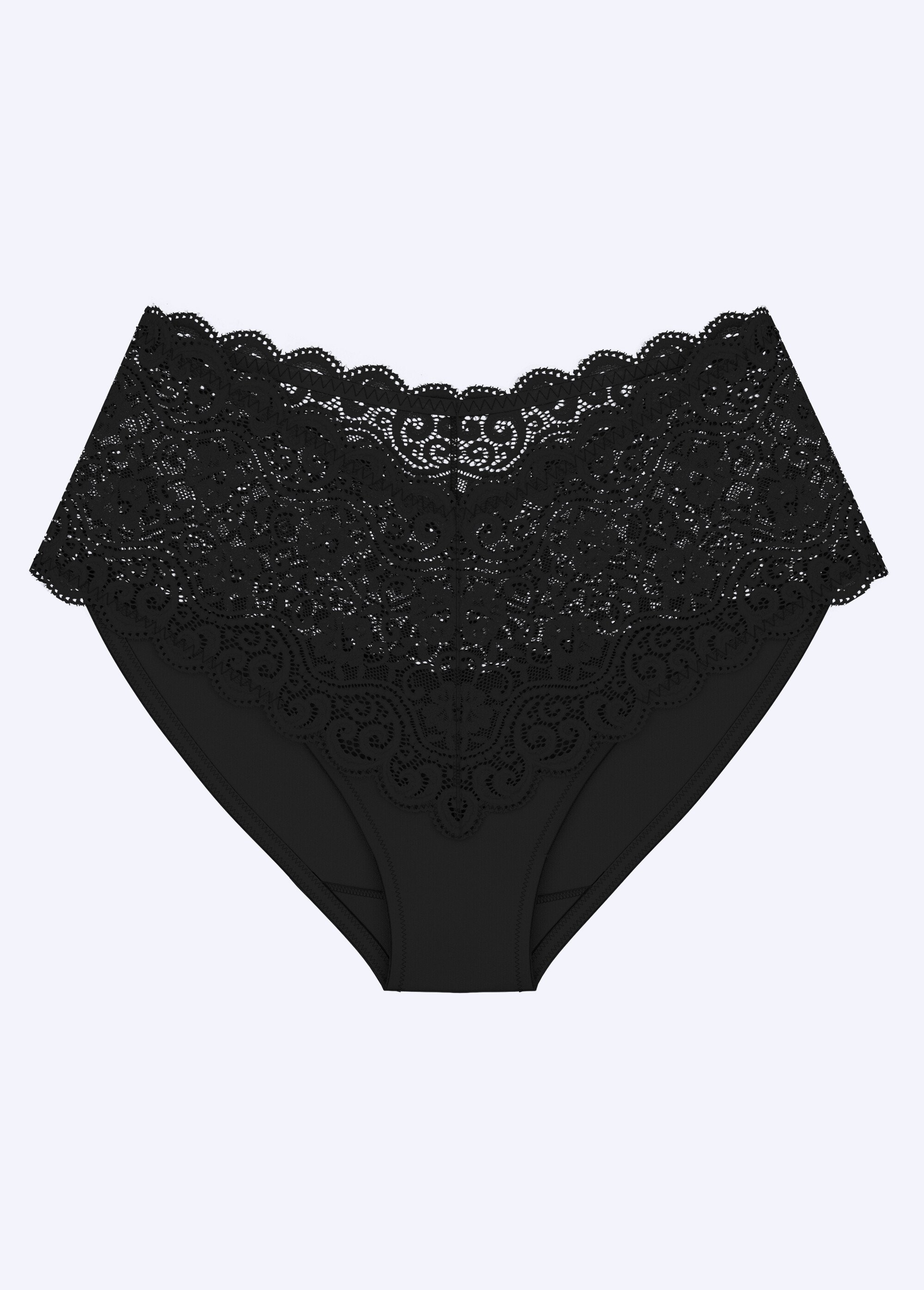 Culotte maxi dentelle extensible, Amourette Femme Noir DANDY AP1