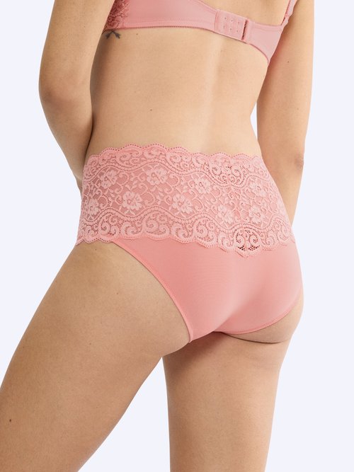 Culotte maxi dentelle extensible, Amourette Femme Rose DANDY DO1