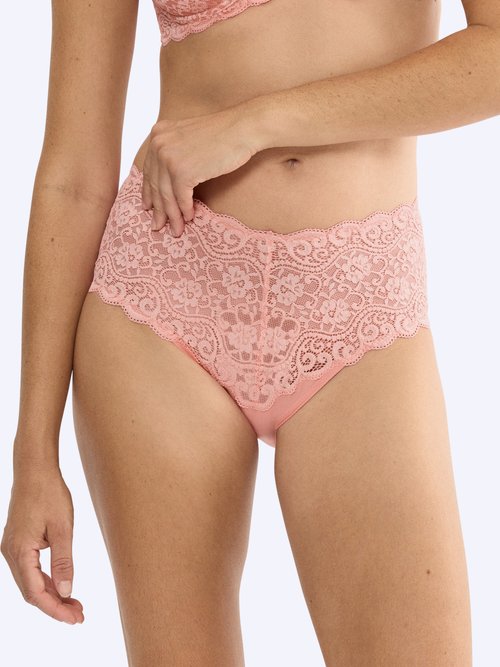 Culotte maxi dentelle extensible, Amourette Femme Rose DANDY FA1